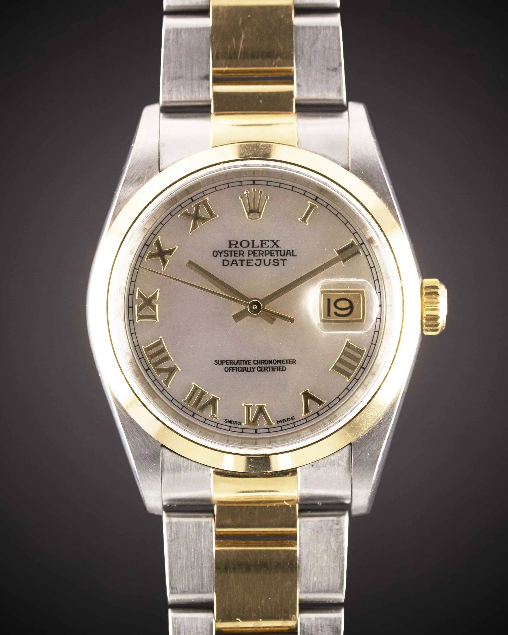 Rolex Datejust 36 16203 36mm Yellow gold and Stainless steel Mother-of-pearl