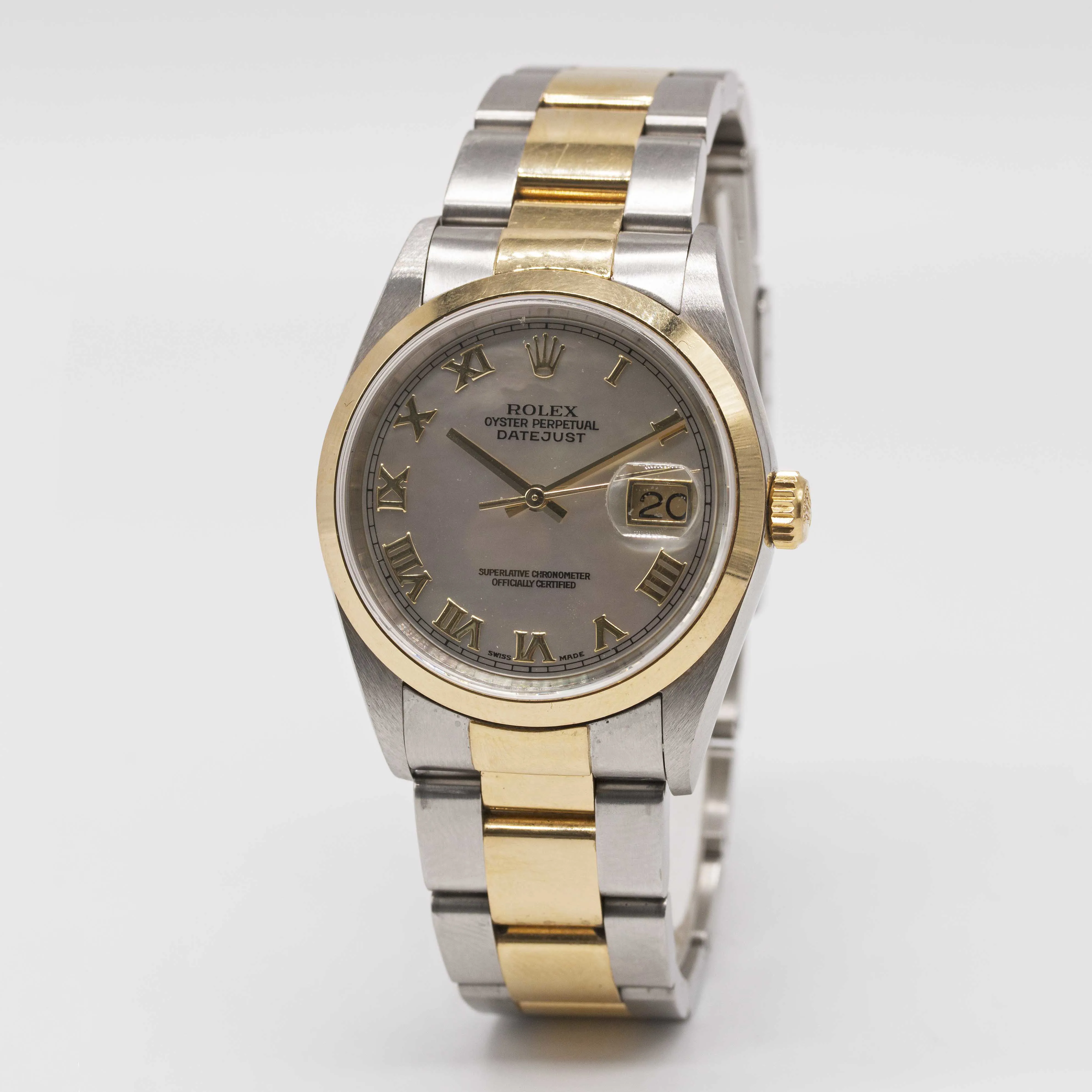 Rolex Datejust 36 16203 36mm Yellow gold and Stainless steel Mother-of-pearl 3