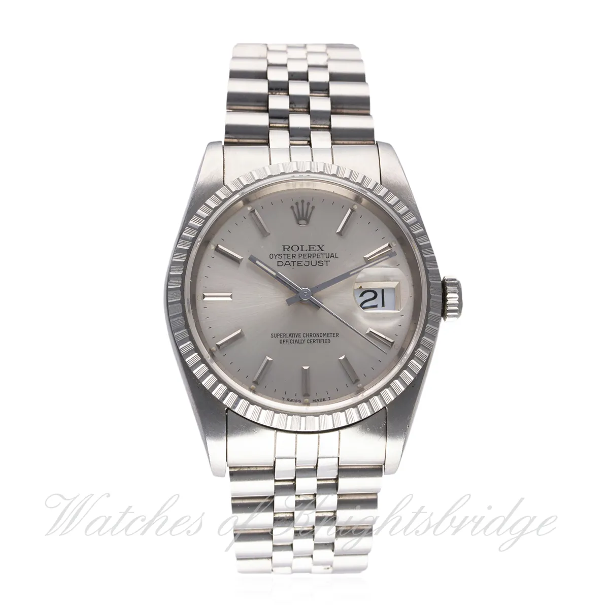 Rolex Datejust 36 16220 36mm Steel & white gold Silver