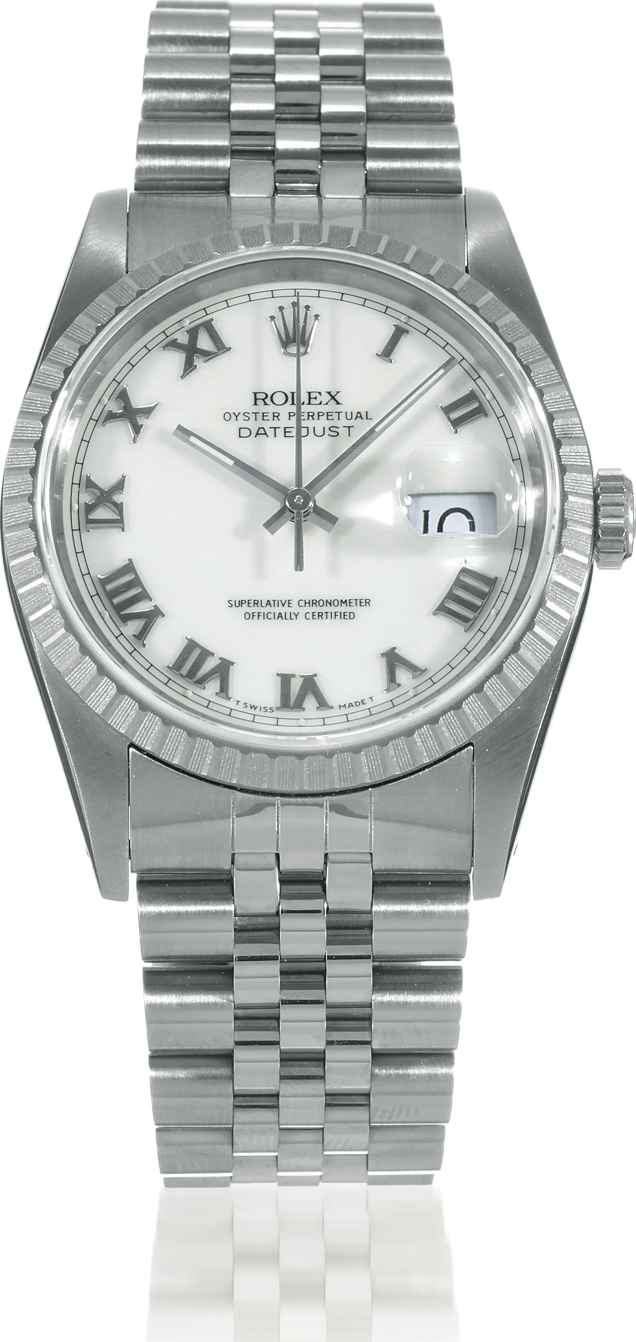 Rolex Datejust 36 16220 36mm Stainless steel White