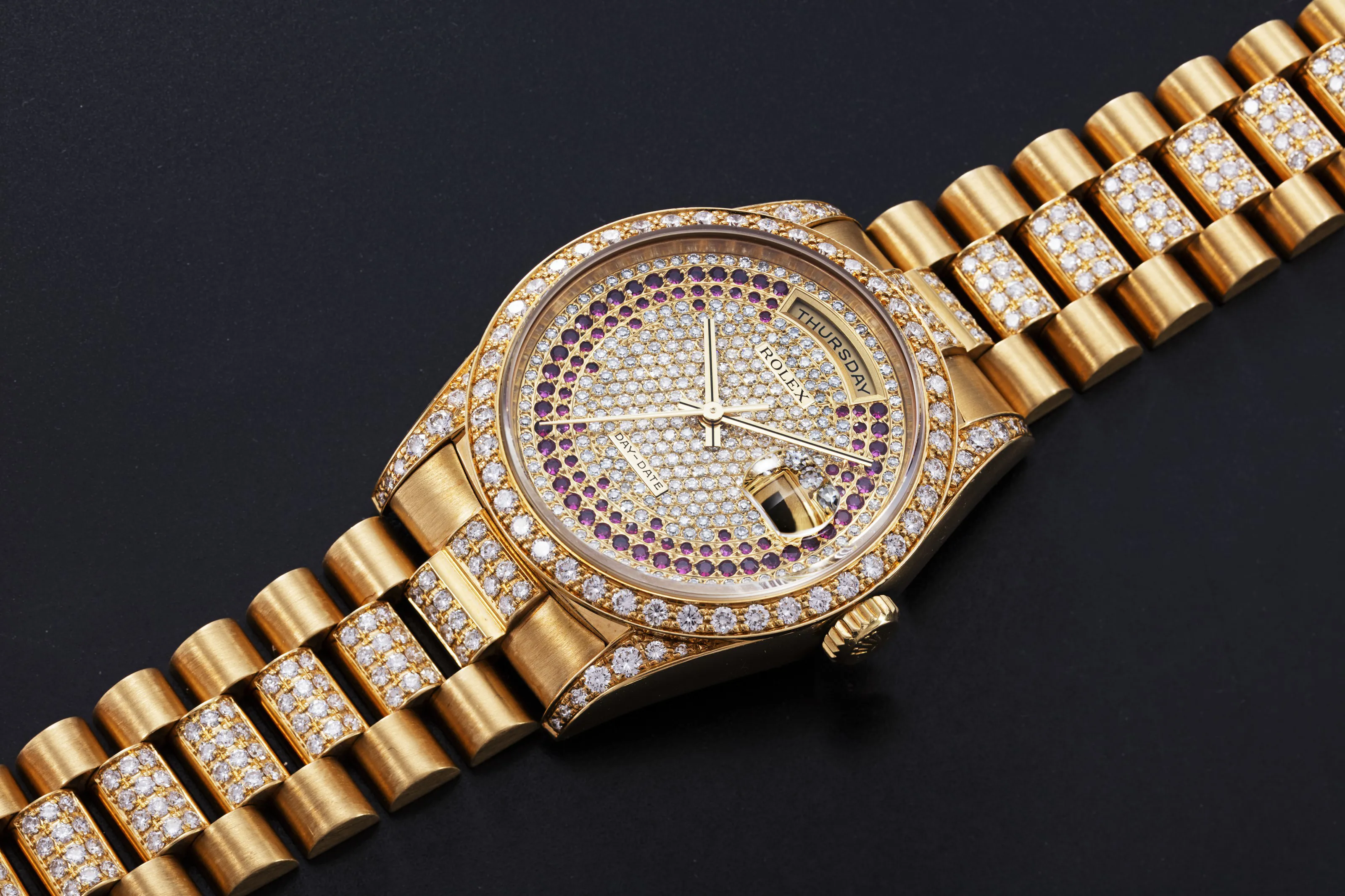 Rolex Day-Date 36 18388 35.5mm Yellow gold Diamond