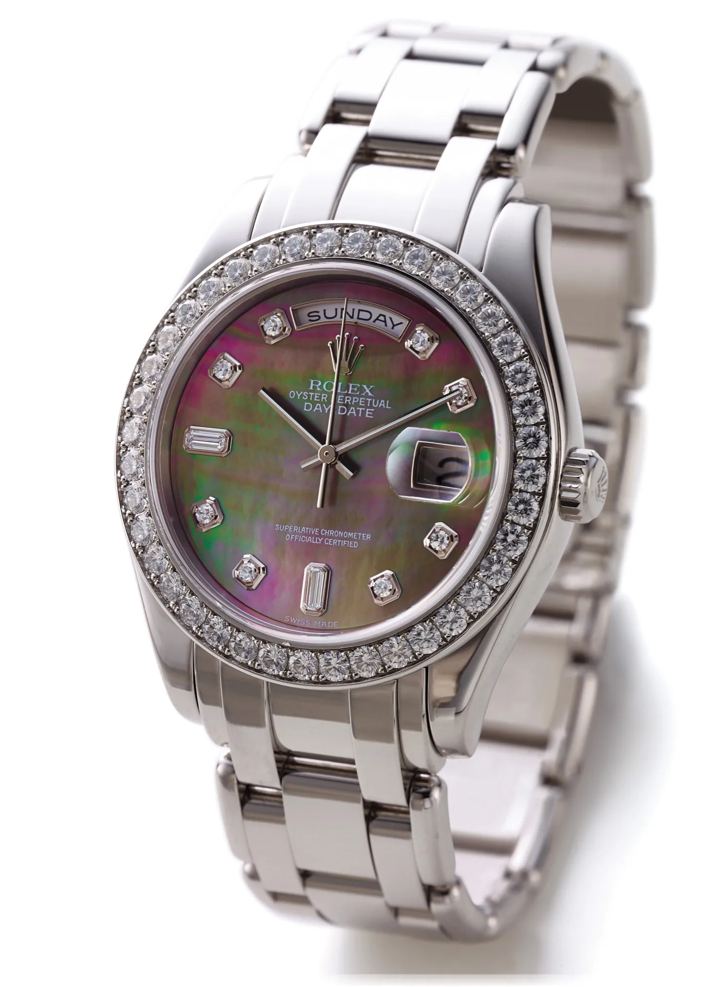 Rolex Day-Date 18946 39mm Platinum Mother-of-pearl