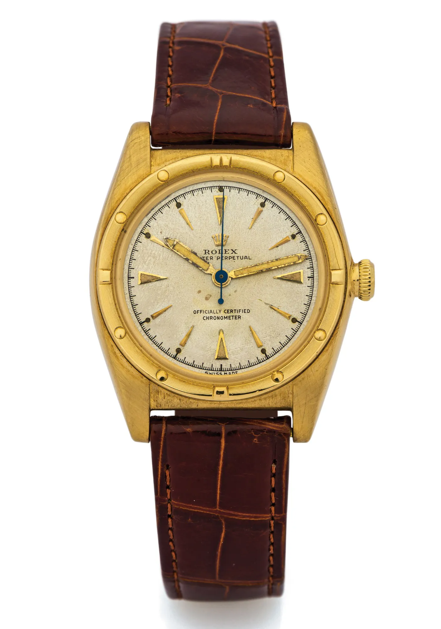 Rolex Oyster Perpetual 3372 32mm Yellow gold Silver