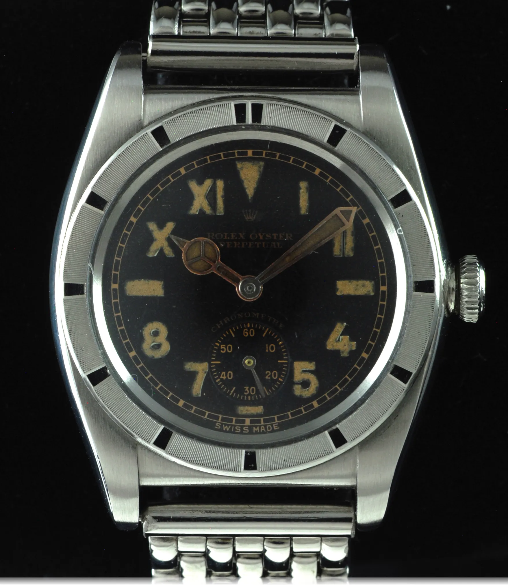 Rolex Oyster Perpetual 3372 32mm Stainless steel Black