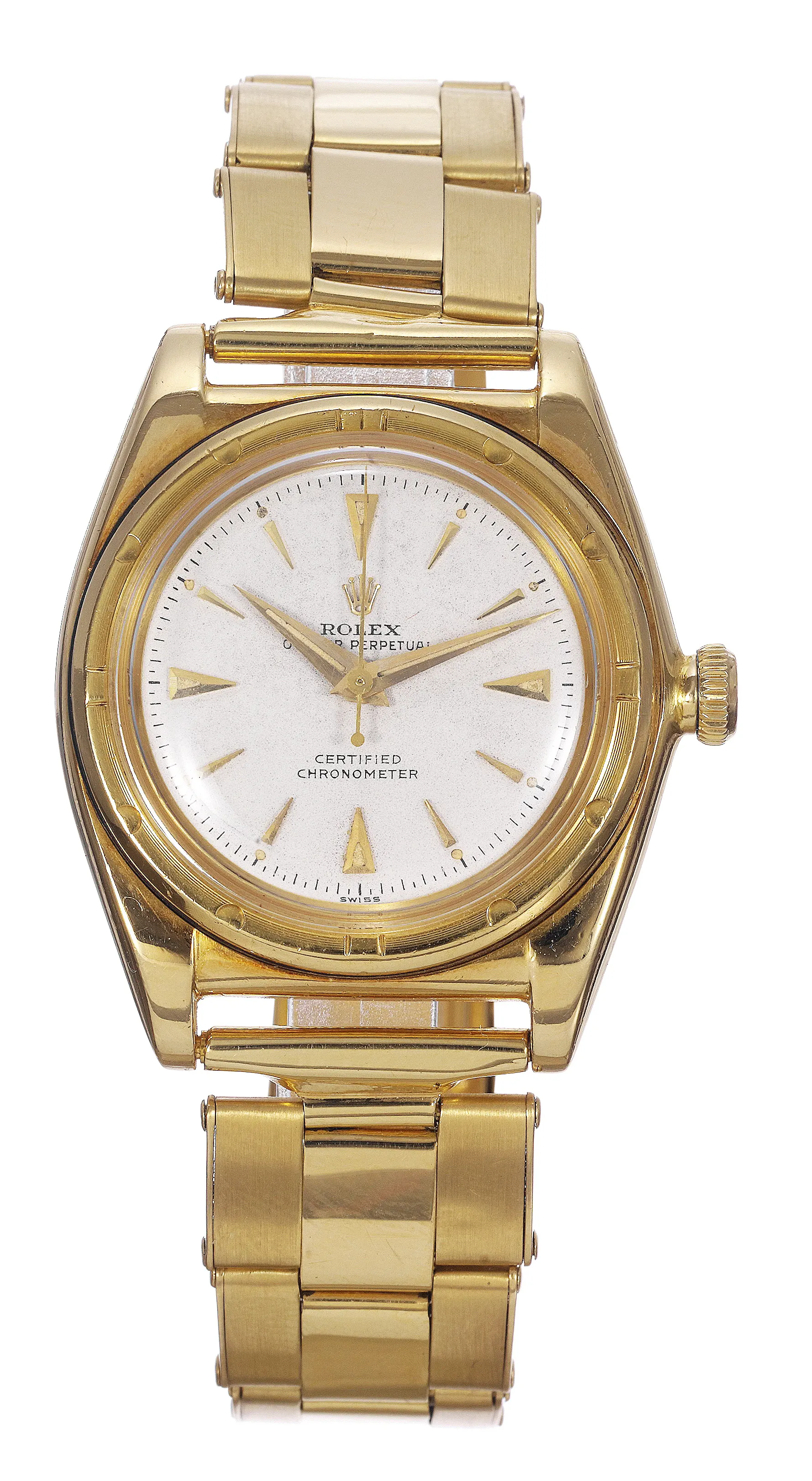 Rolex Oyster Perpetual 3372 32mm Yellow gold White