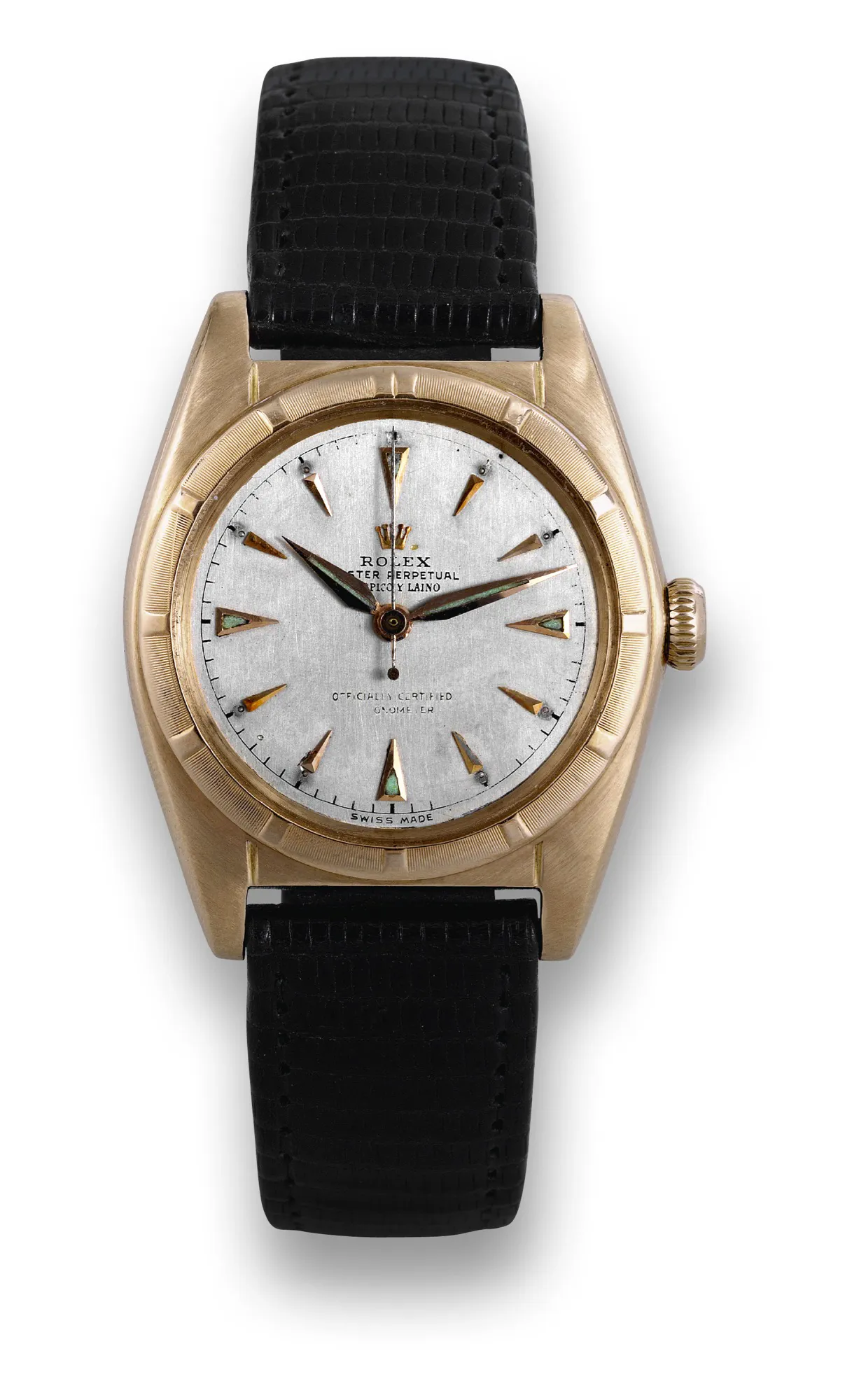 Rolex Oyster Perpetual 5011 32mm Rose gold Silver