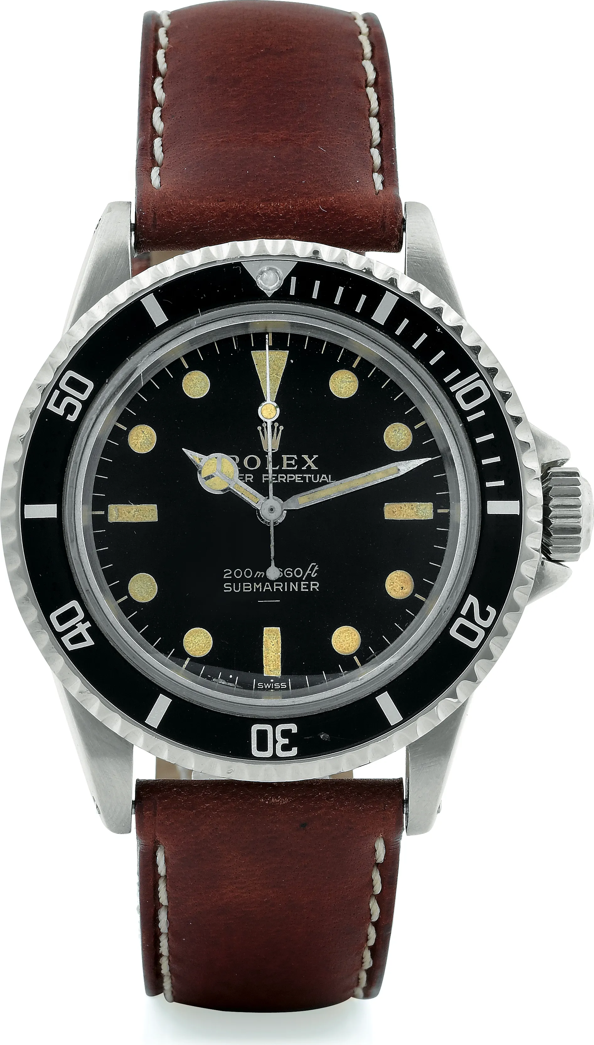 Rolex Submariner 5513 40mm Stainless steel Black