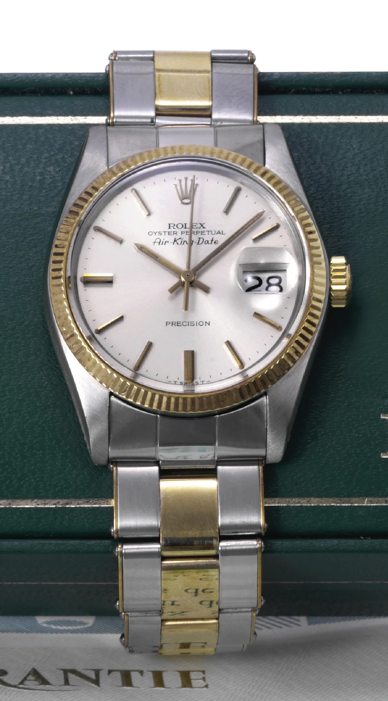 Rolex Air King 5701 35mm Yellow gold and Stainless steel Silver