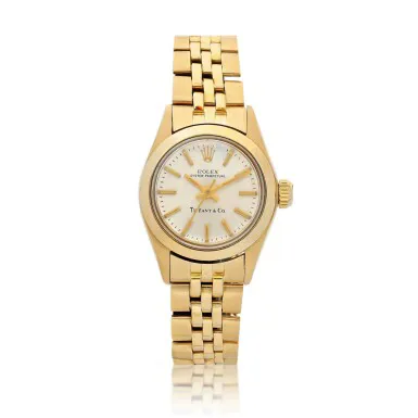 Rolex Oyster Perpetual 26 6718 25mm Yellow gold Silver
