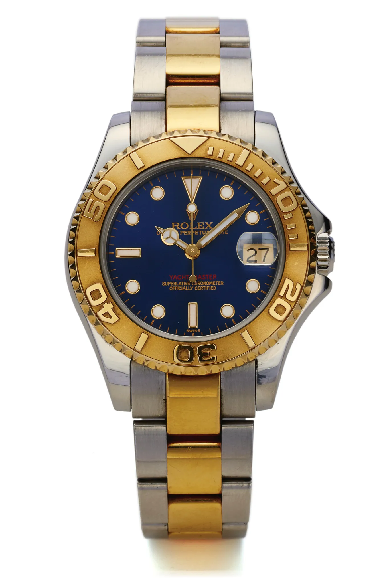 Rolex Yacht-Master 68623 34mm Yellow gold and Stainless steel Blue