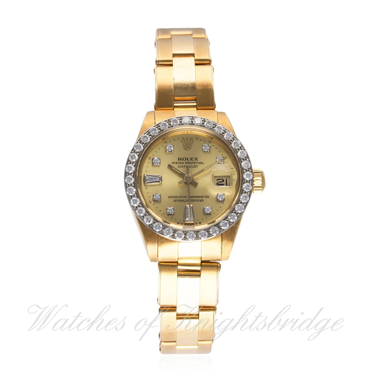 Rolex Lady-Datejust 6913 26mm Yellow gold Champagne