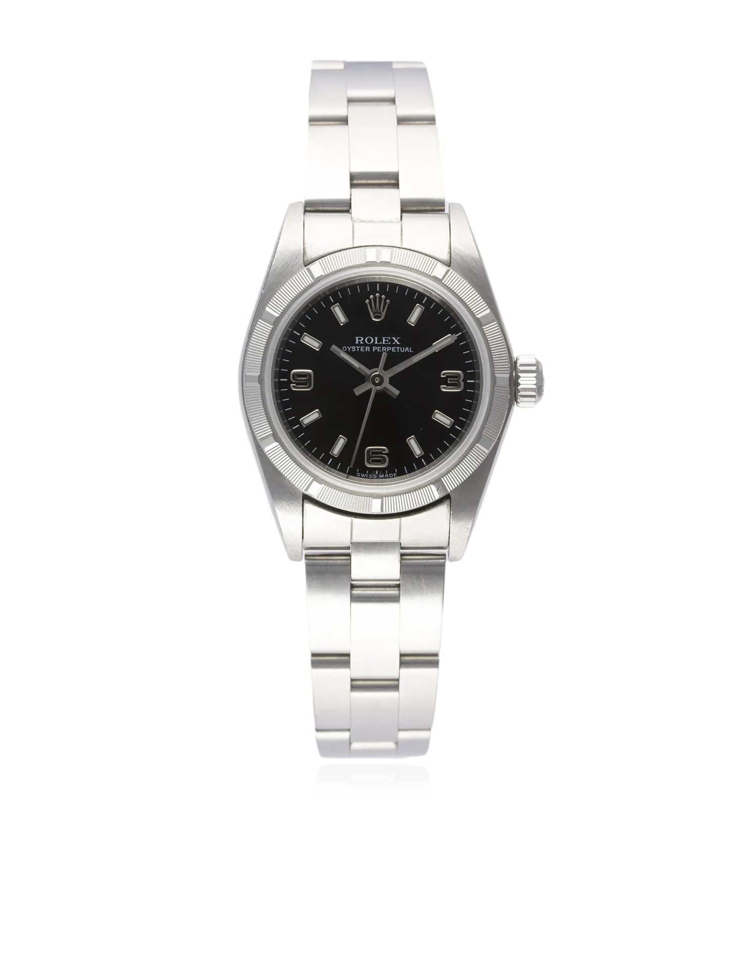 Rolex Oyster Perpetual 76030 25mm Stainless steel Black