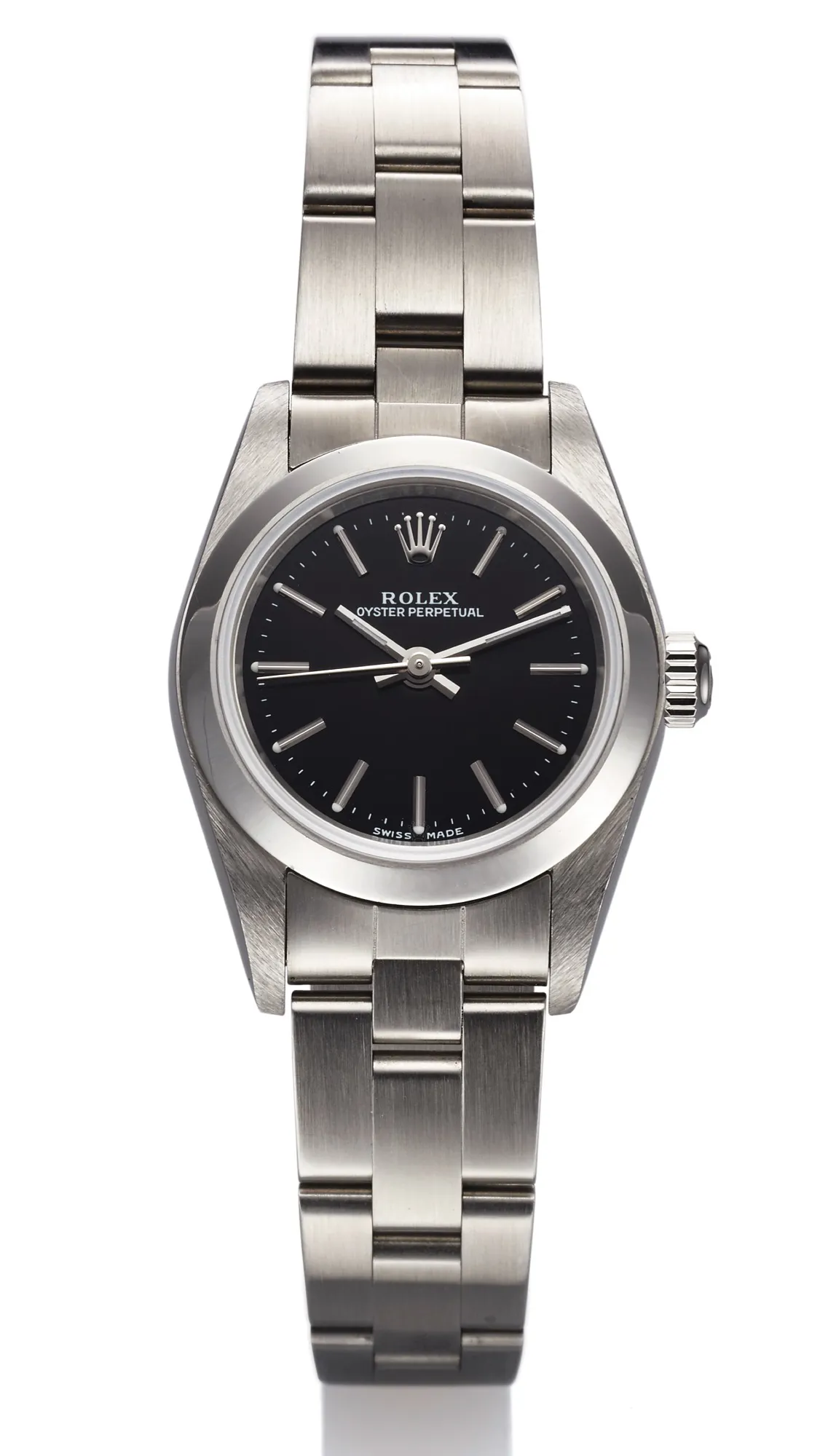 Rolex Oyster Perpetual 76080 25mm Stainless steel Black