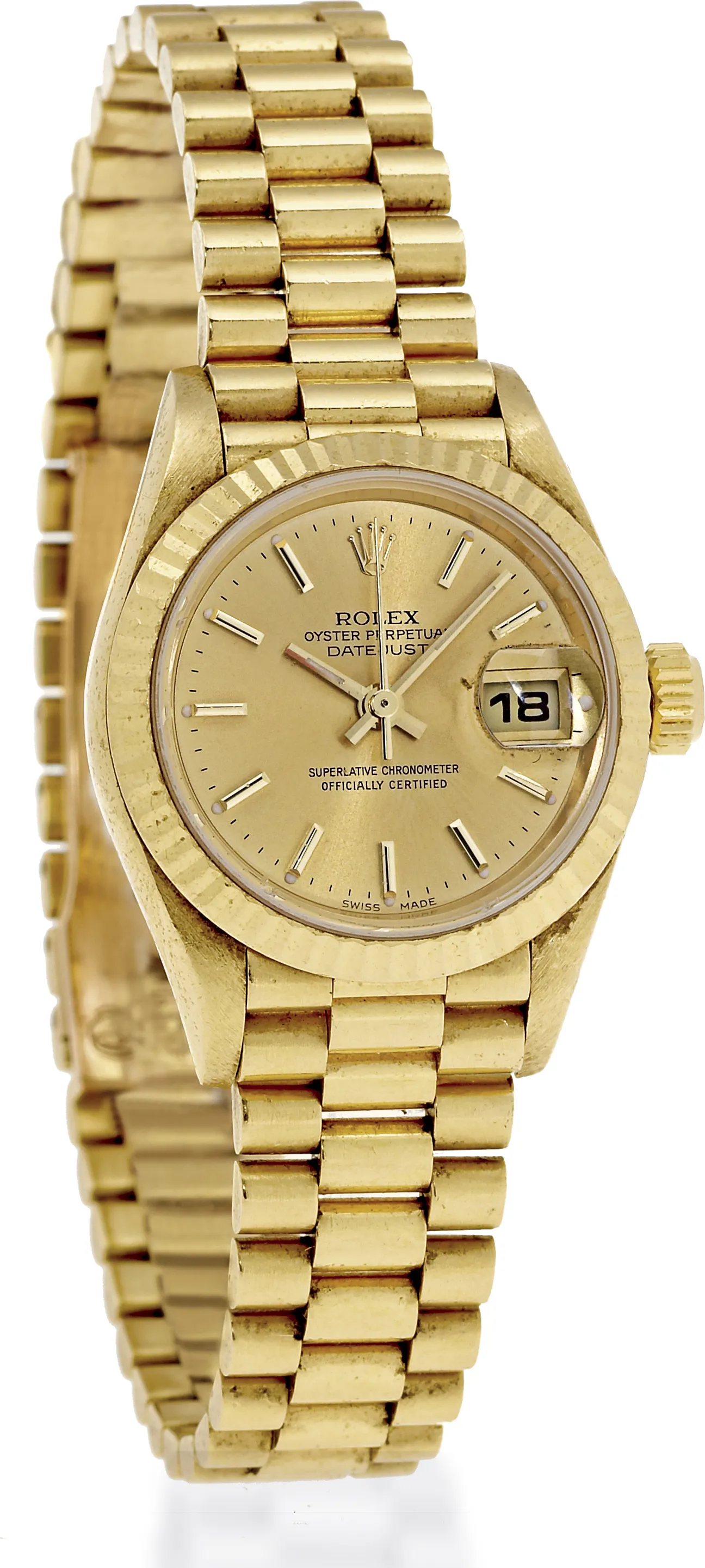 Rolex Lady-Datejust 79178 26mm Yellow gold Champagne