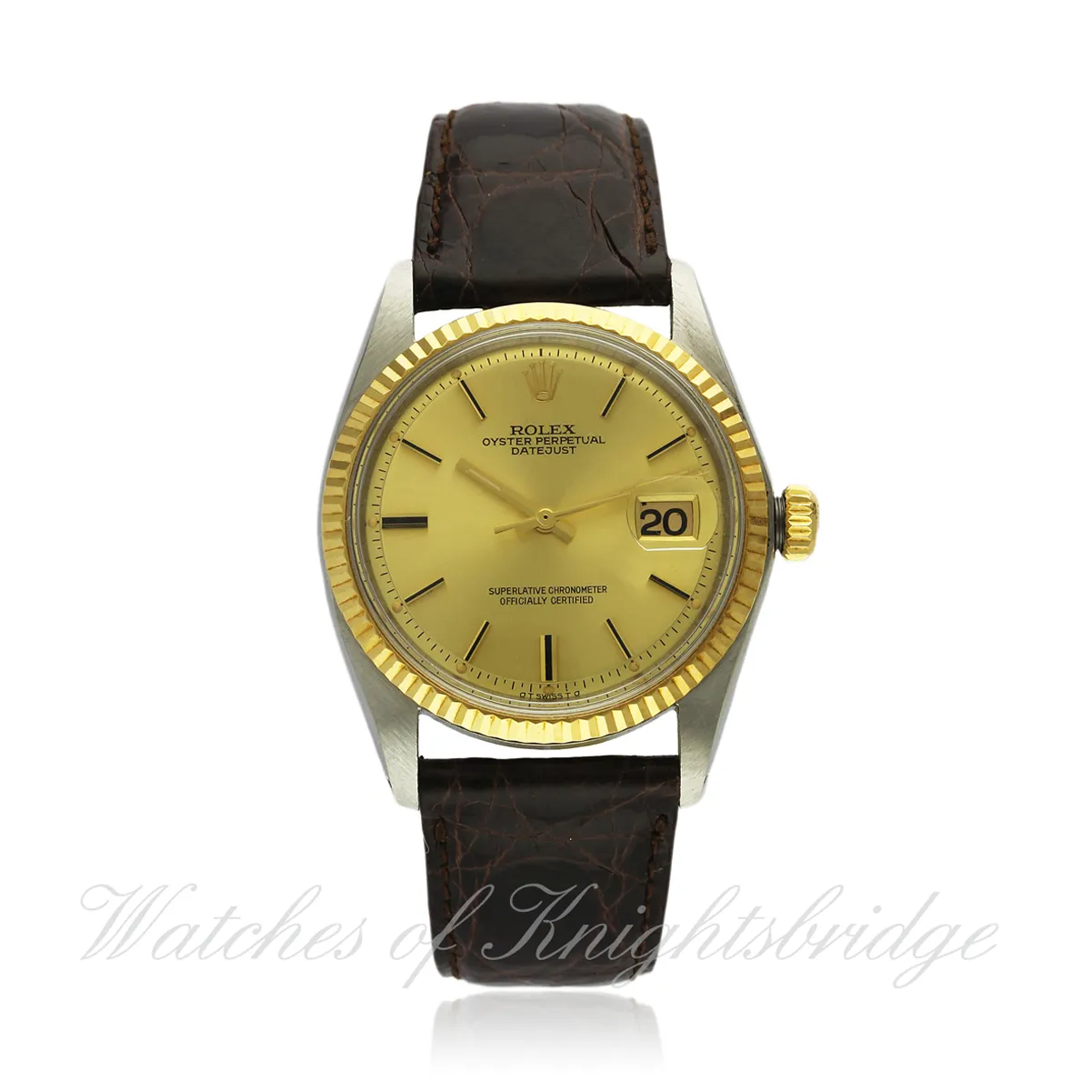 Rolex Datejust 36 1601 36mm Steel and gold Champagne