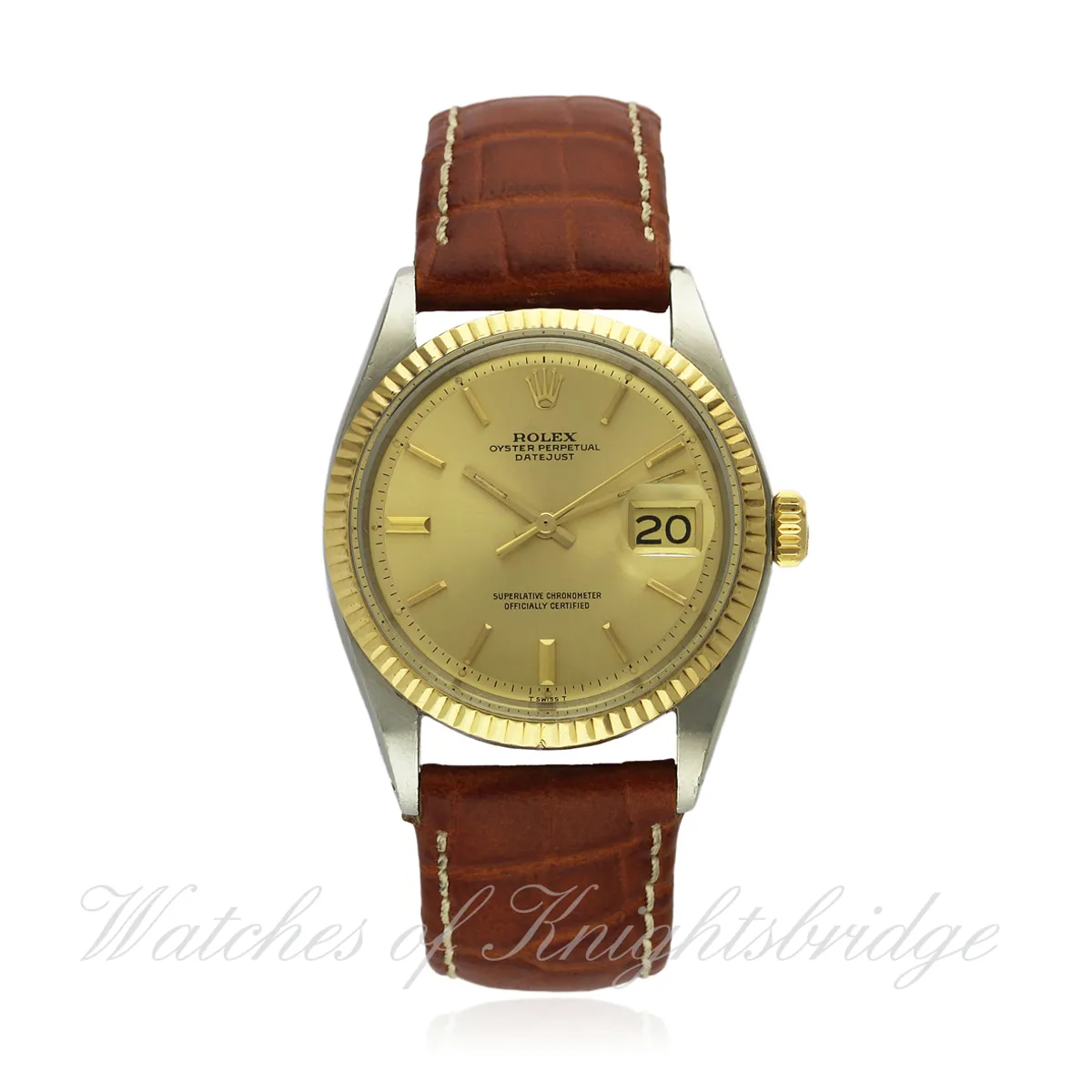 Rolex Datejust 36 1601 36mm Steel and gold Champagne