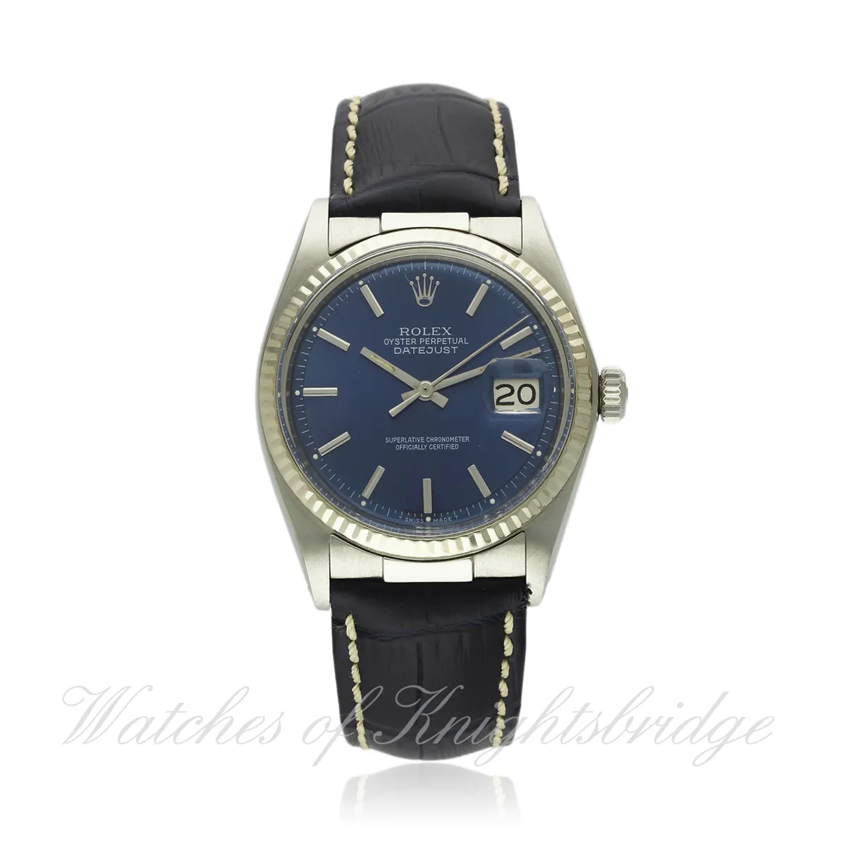 Rolex Datejust 36 1601 36mm Steel and white gold Electric Blue