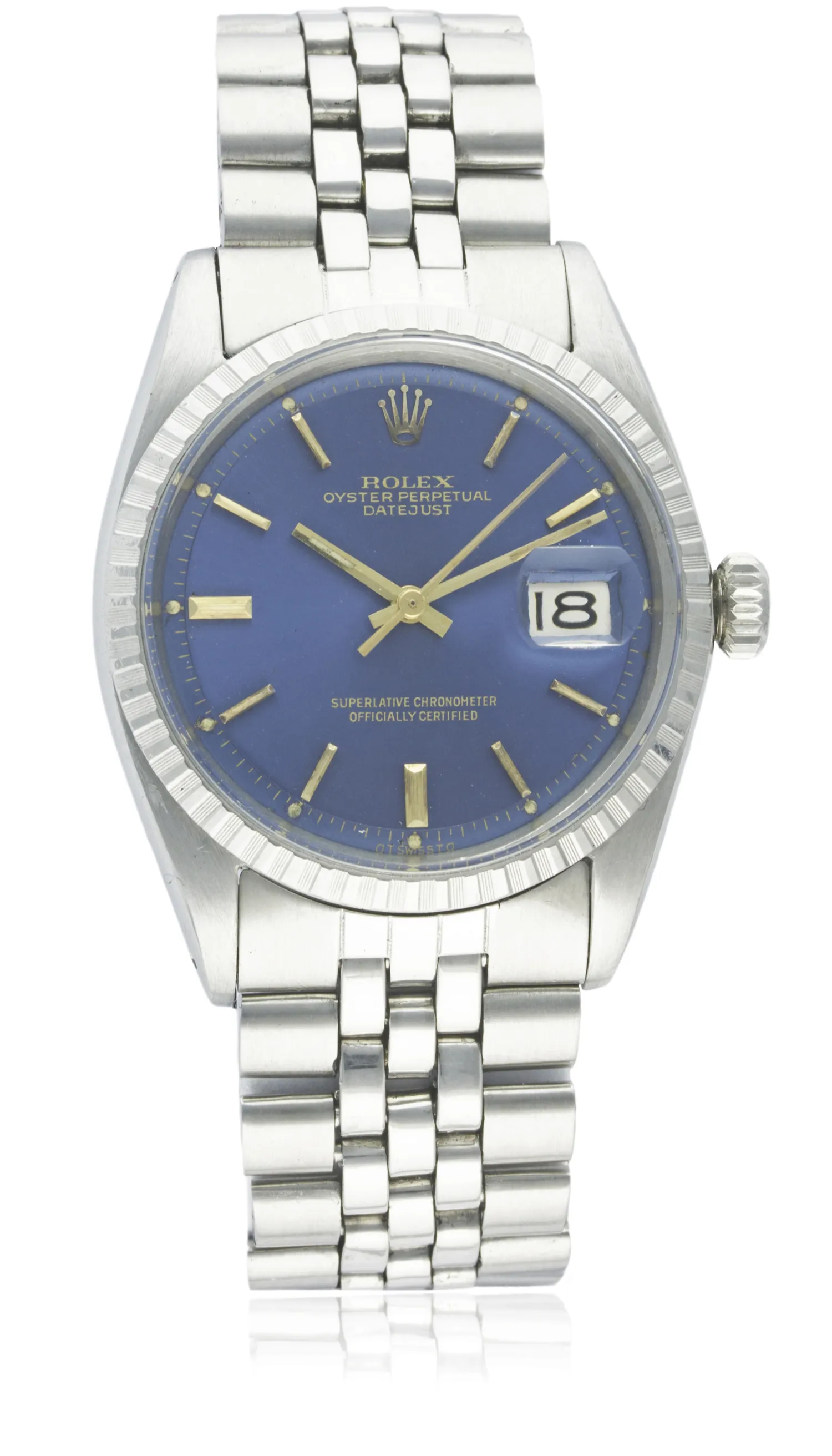 Rolex Datejust 1603 36mm Stainless steel Blue