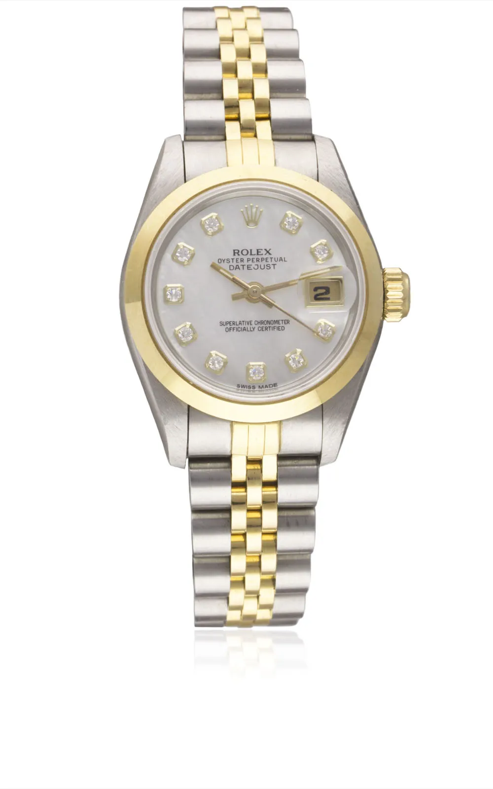 Rolex Lady-Datejust 69163 26mm Steel and gold Pearl