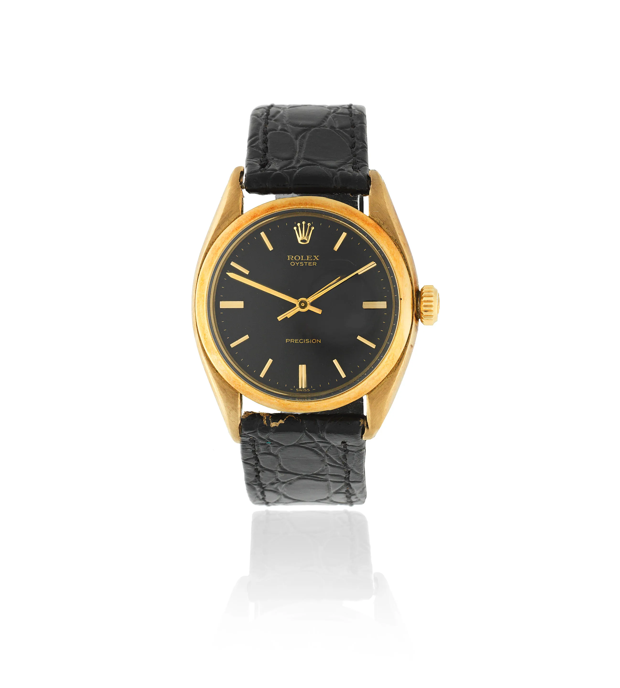 Rolex Oyster 6427 34mm Yellow gold Black