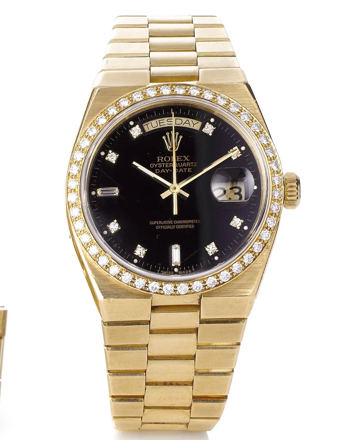 Rolex Day-Date Oysterquartz 19048 36mm Black