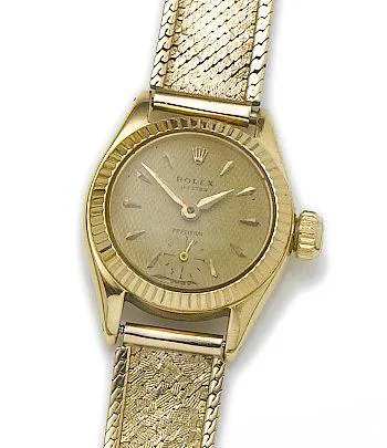 Rolex Precision 6525 22mm Yellow gold Cream