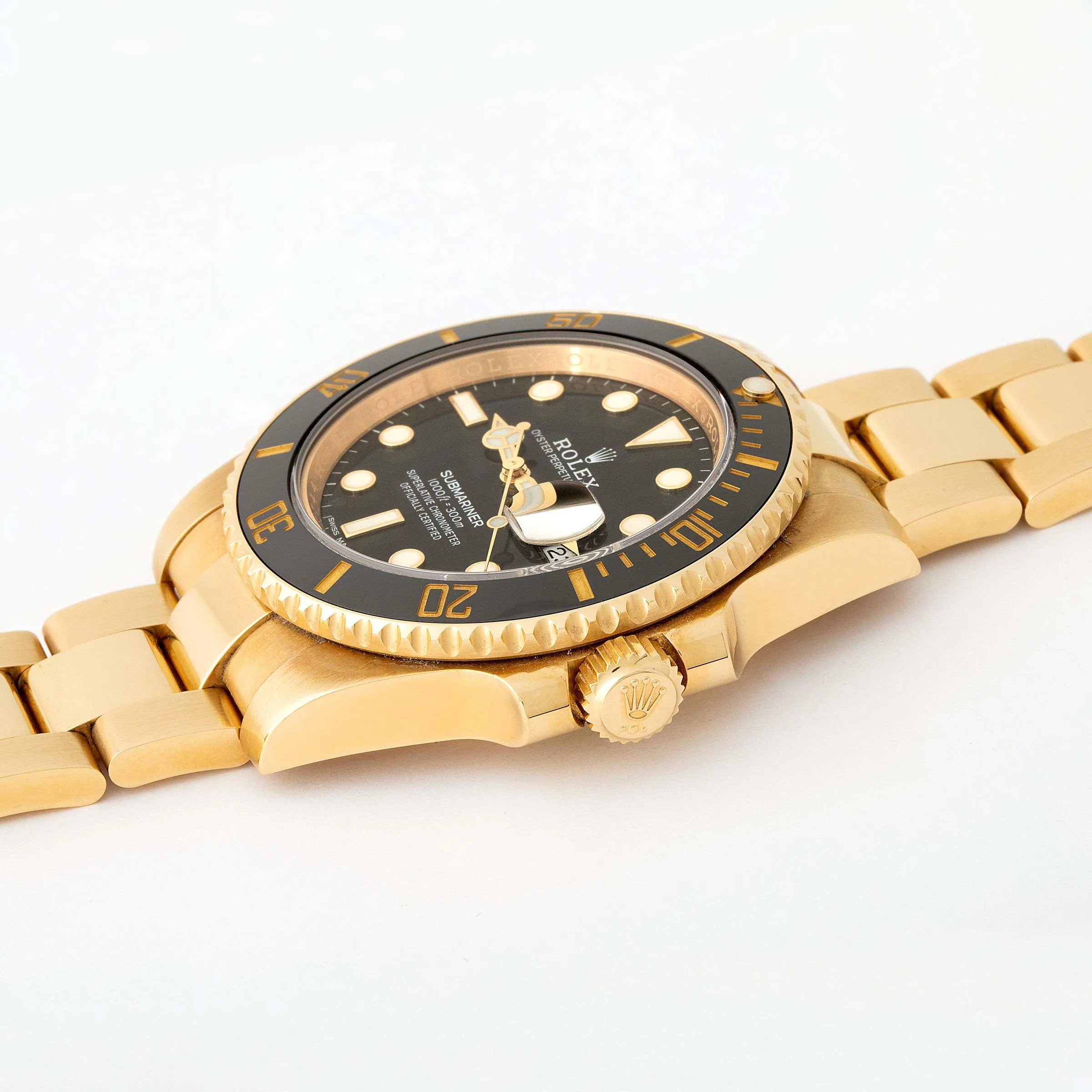 Rolex Submariner 116618LN 40mm Yellow gold Black 1