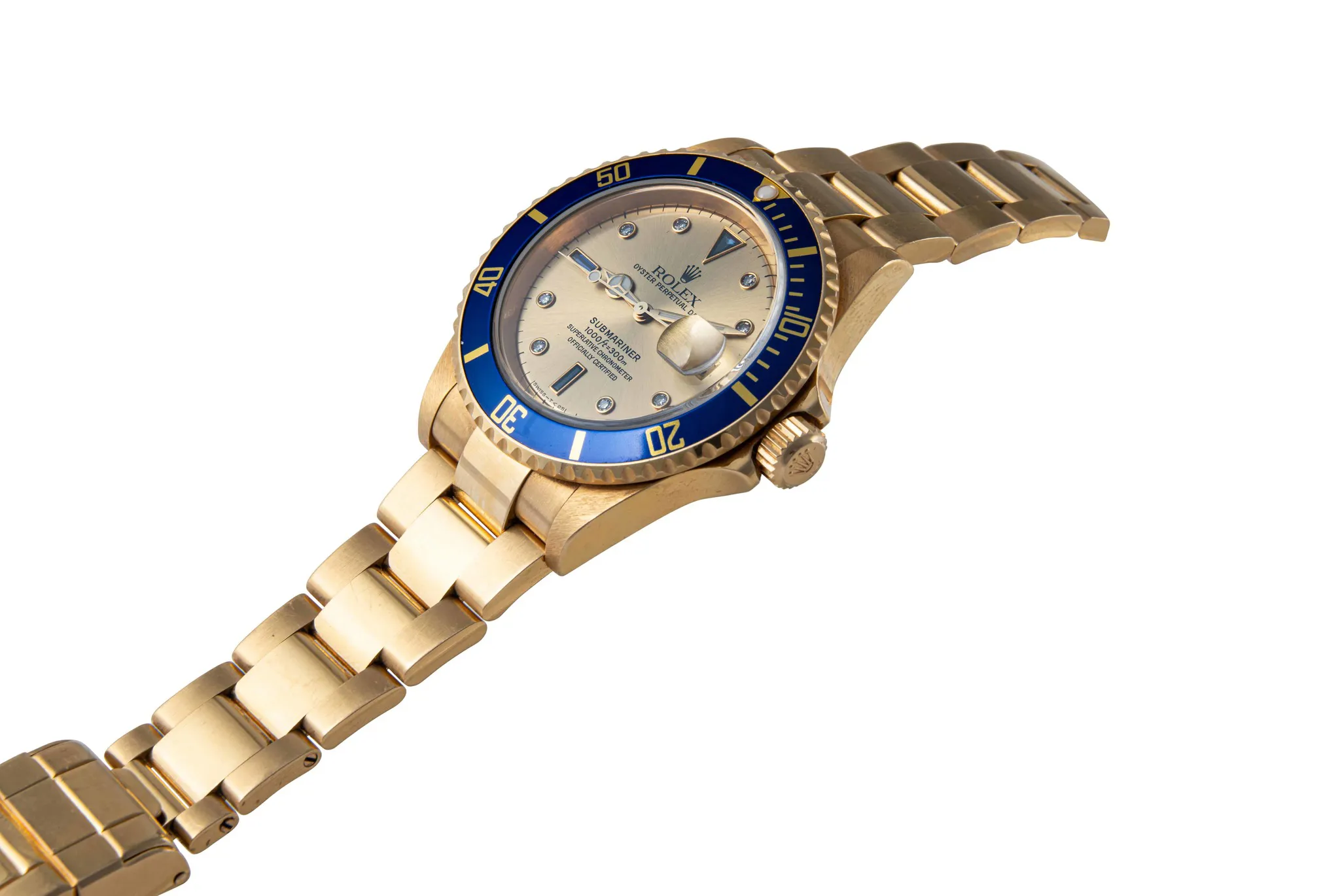 Rolex Submariner 16618 40mm Yellow gold Champagne 3