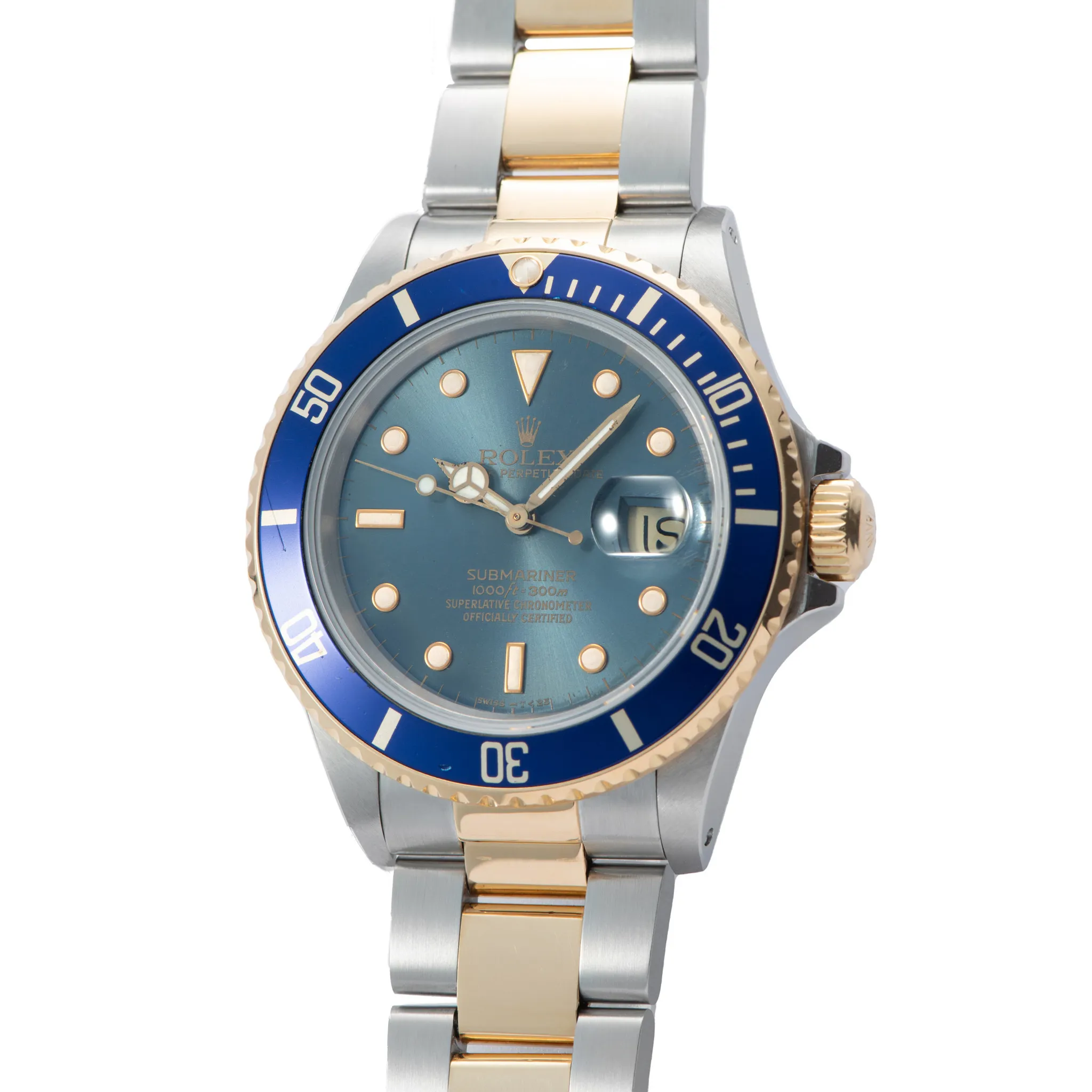 Rolex Submariner 16803 40mm Yellow gold and Stainless steel Blue