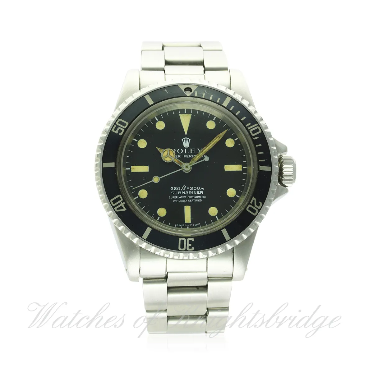 Rolex Submariner 5512 40mm Stainless steel Matt black