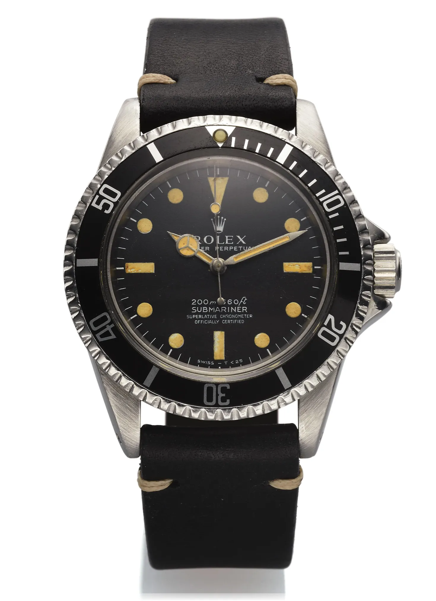 Rolex Submariner 5512 34mm Stainless steel Black