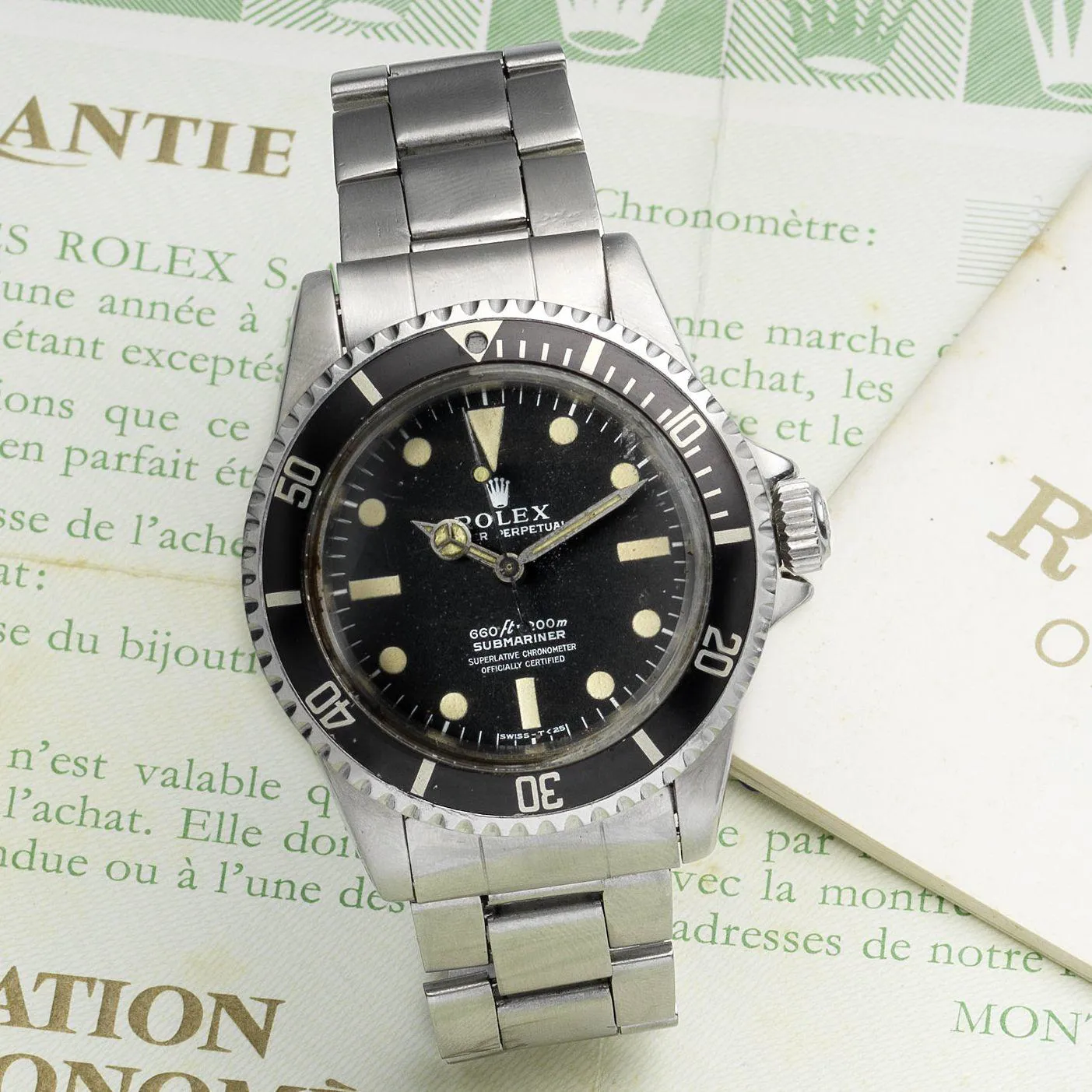 Rolex Submariner 5512 39mm Stainless steel Black