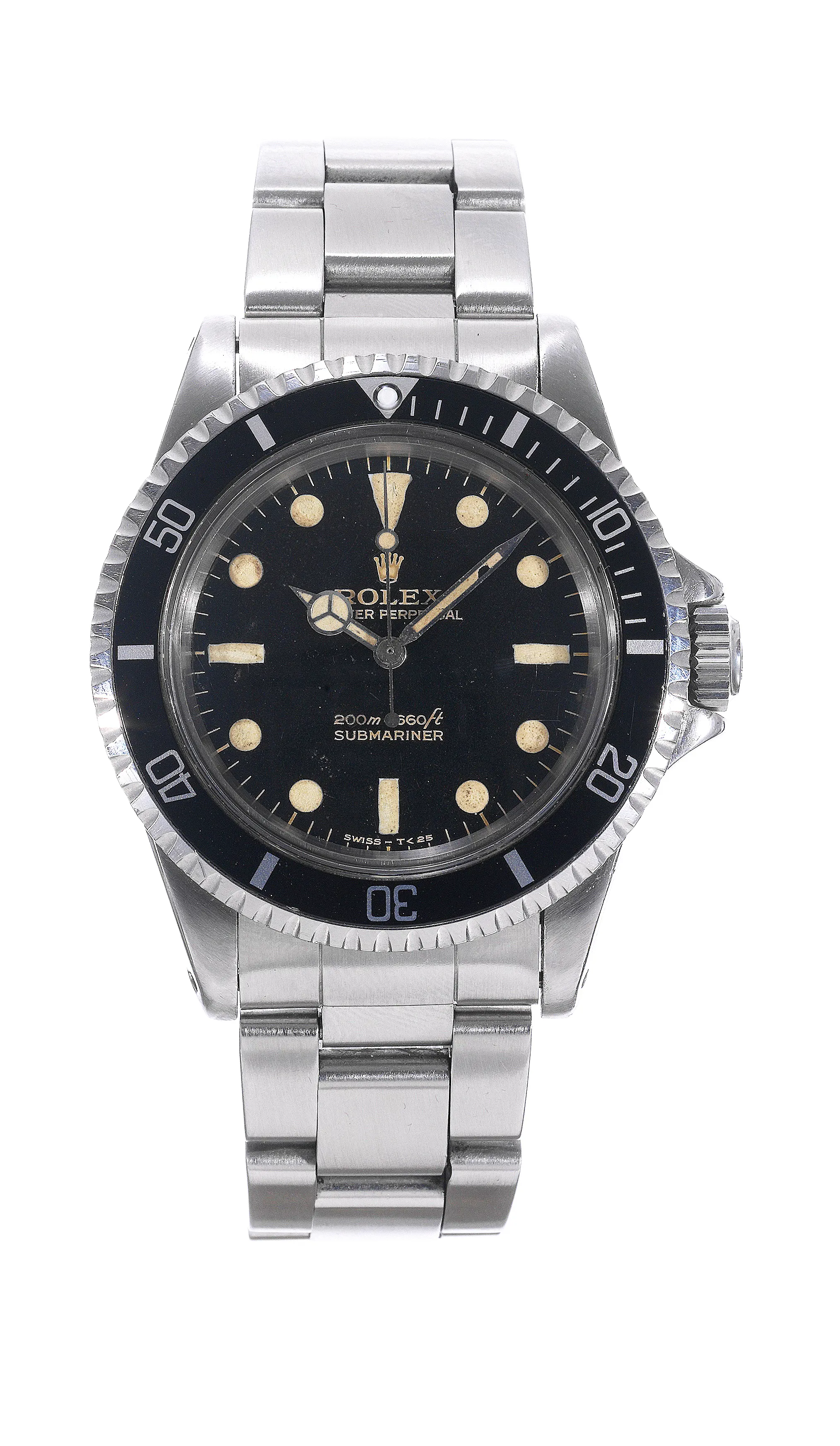 Rolex Submariner 5513 40mm Stainless steel Black