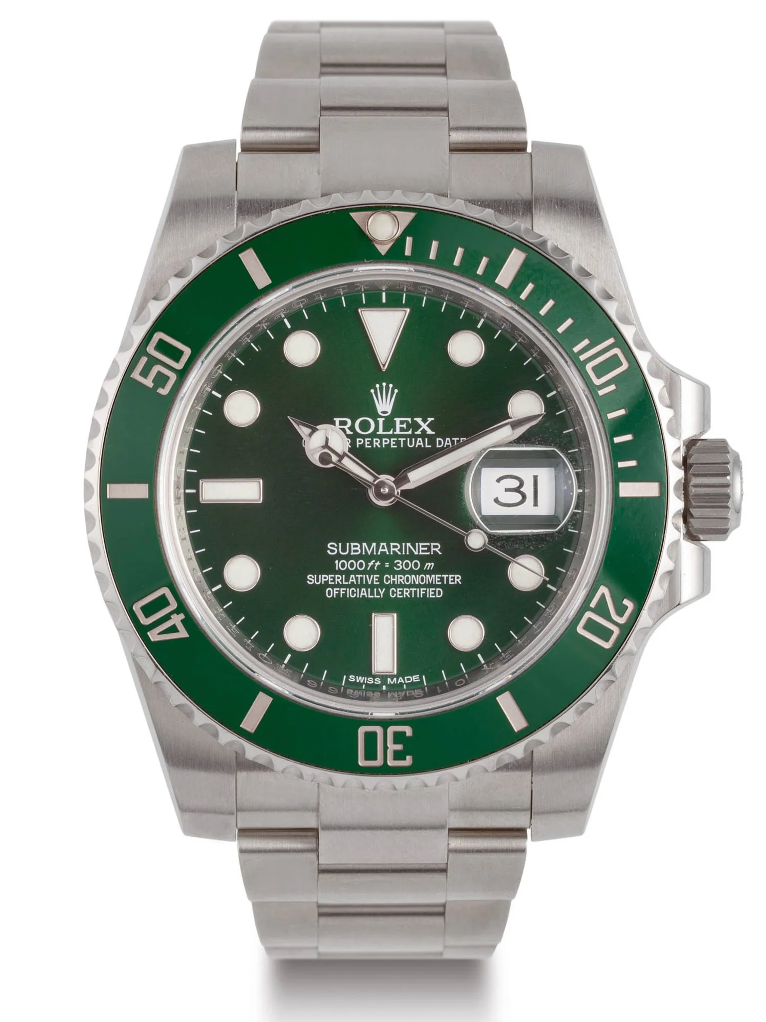 Rolex Submariner 116610LV 40mm Stainless steel Green