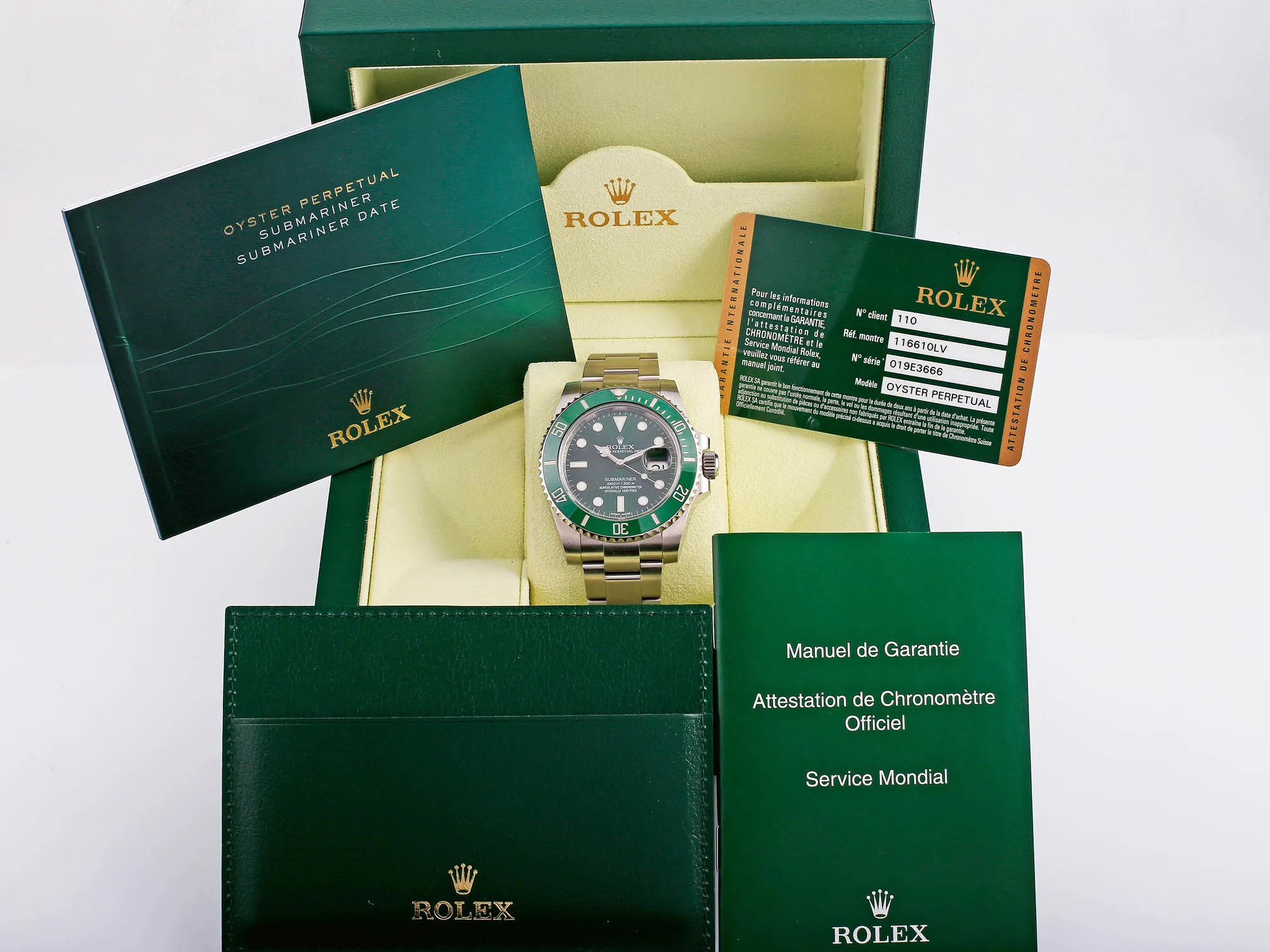 Rolex Submariner 116610LV 40mm Stainless steel Green 2