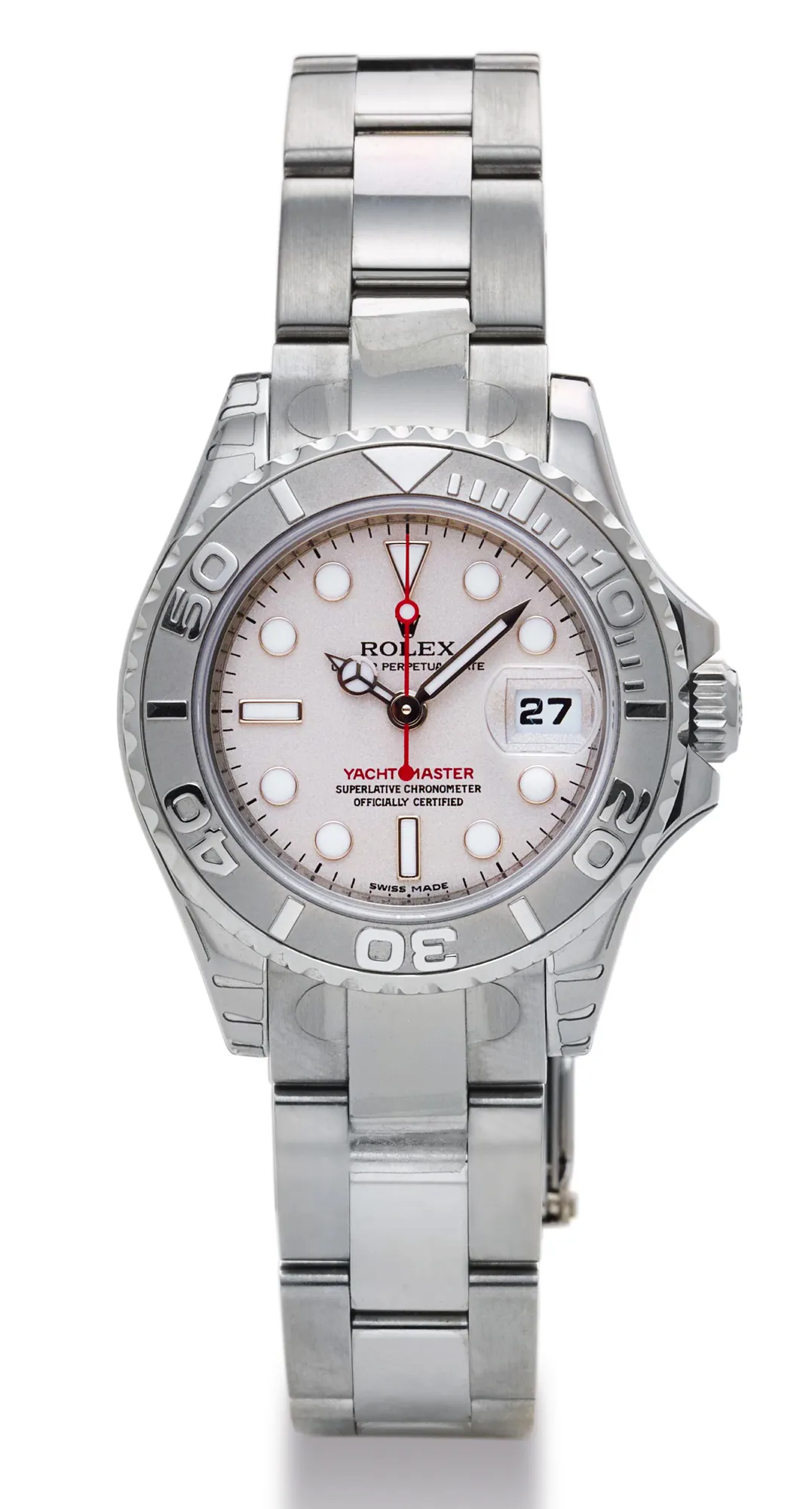 Rolex Yacht-Master 168622 35mm Platinum and Stainless steel Silver