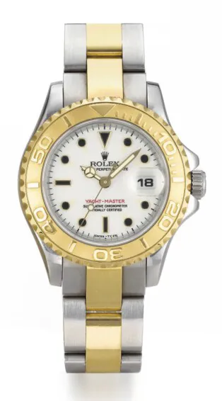 Rolex Yacht-Master 168623 36mm Yellow gold and Stainless steel White