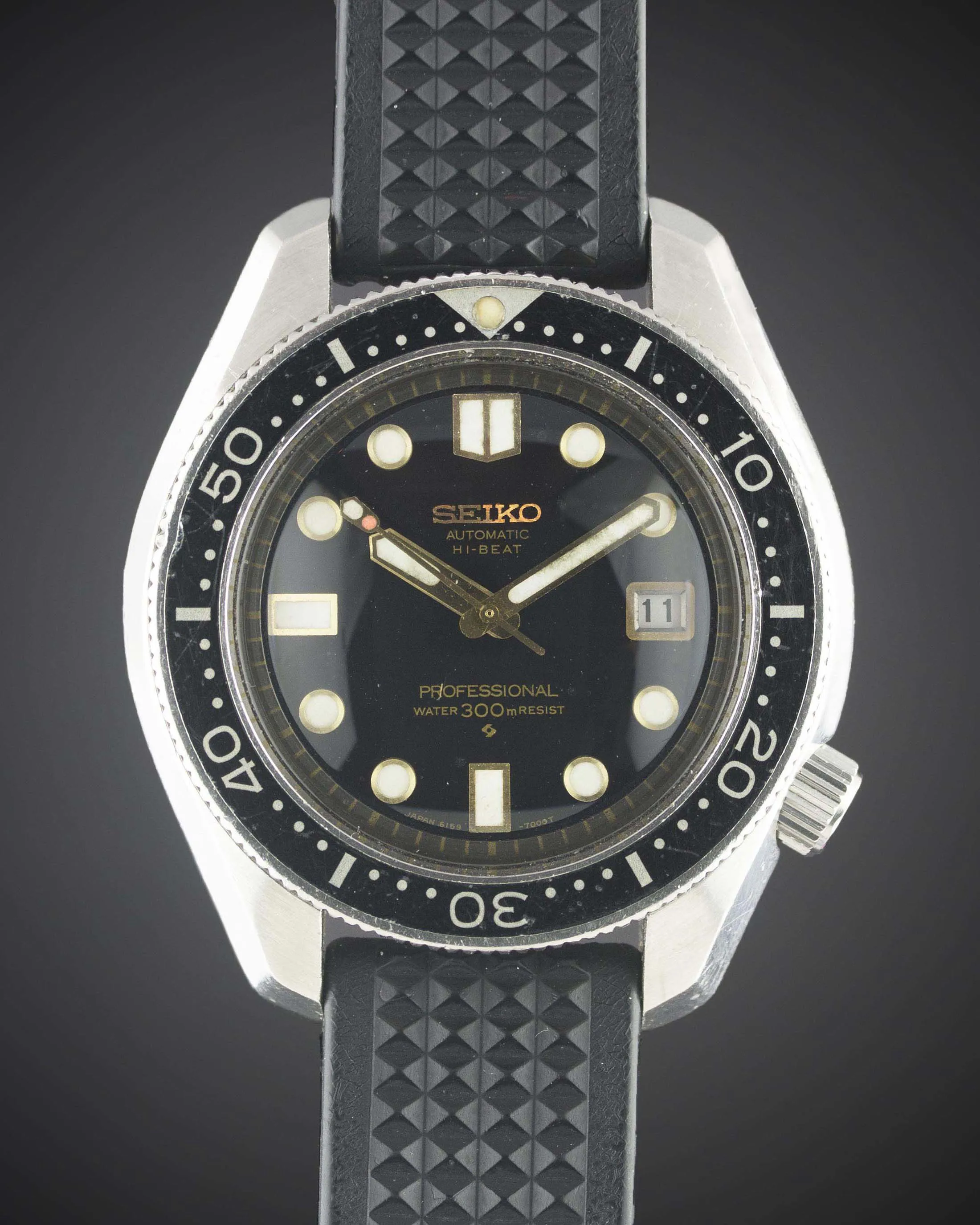 Seiko King 6159-7001 44mm Stainless steel Black