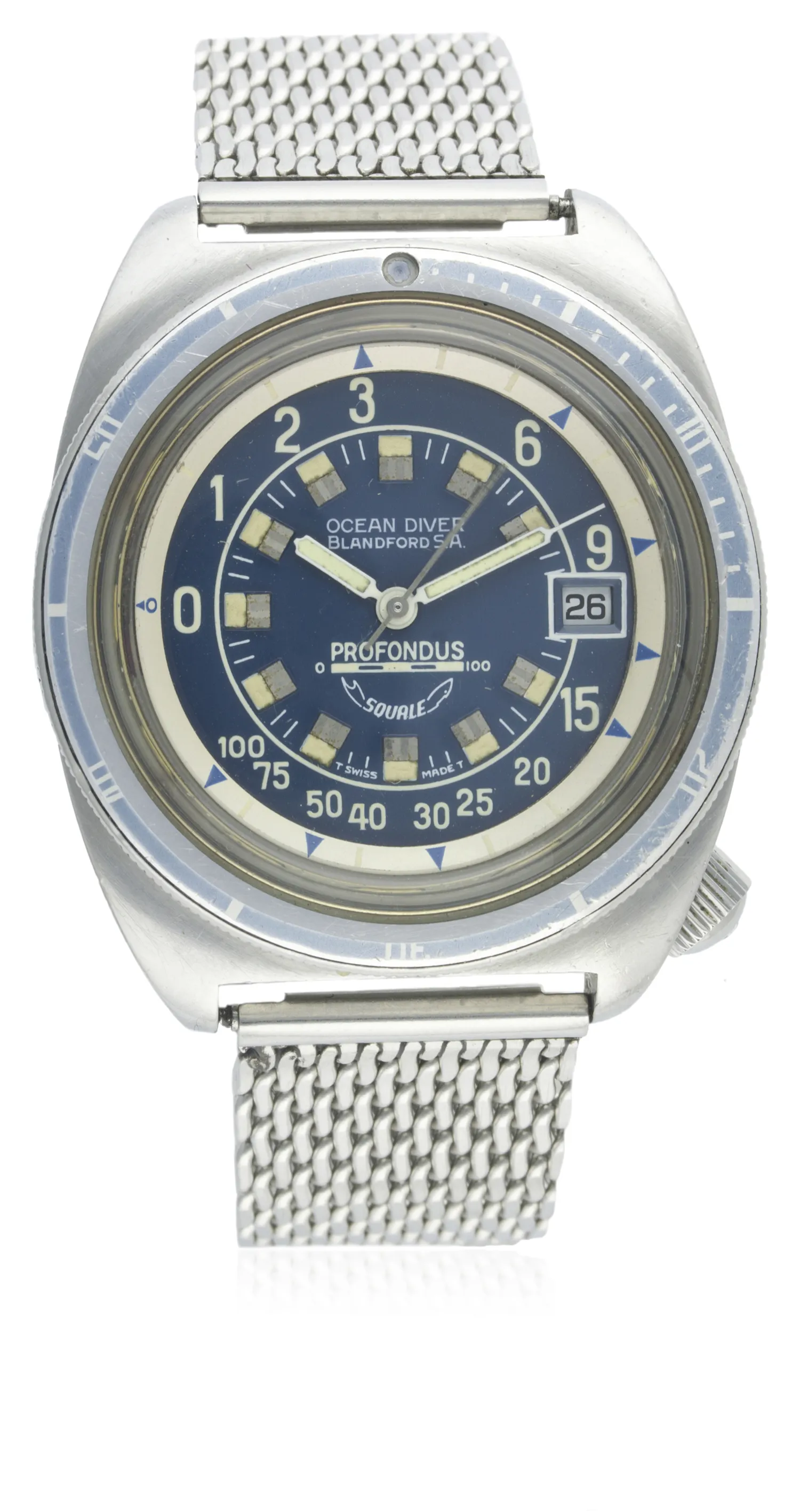 Squale Profondus Y.1535 39mm Stainless steel Blue