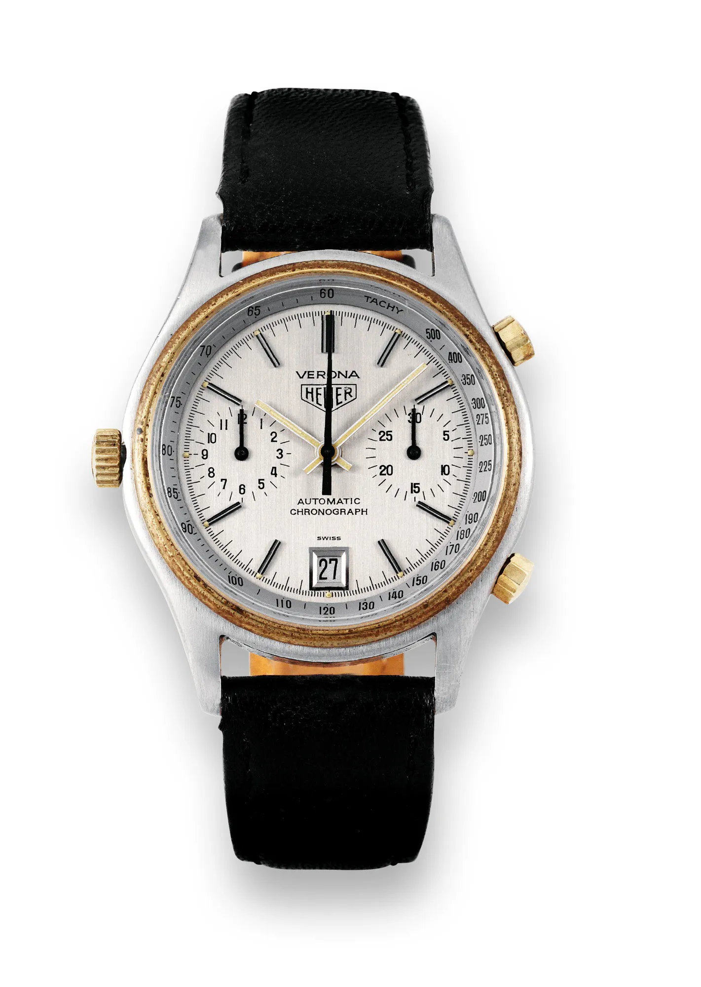 TAG Heuer Verona 110.215 38mm Yellow gold and Stainless steel Silver