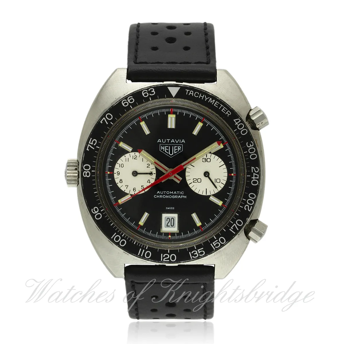 TAG Heuer Autavia 1163 42mm Stainless steel Black