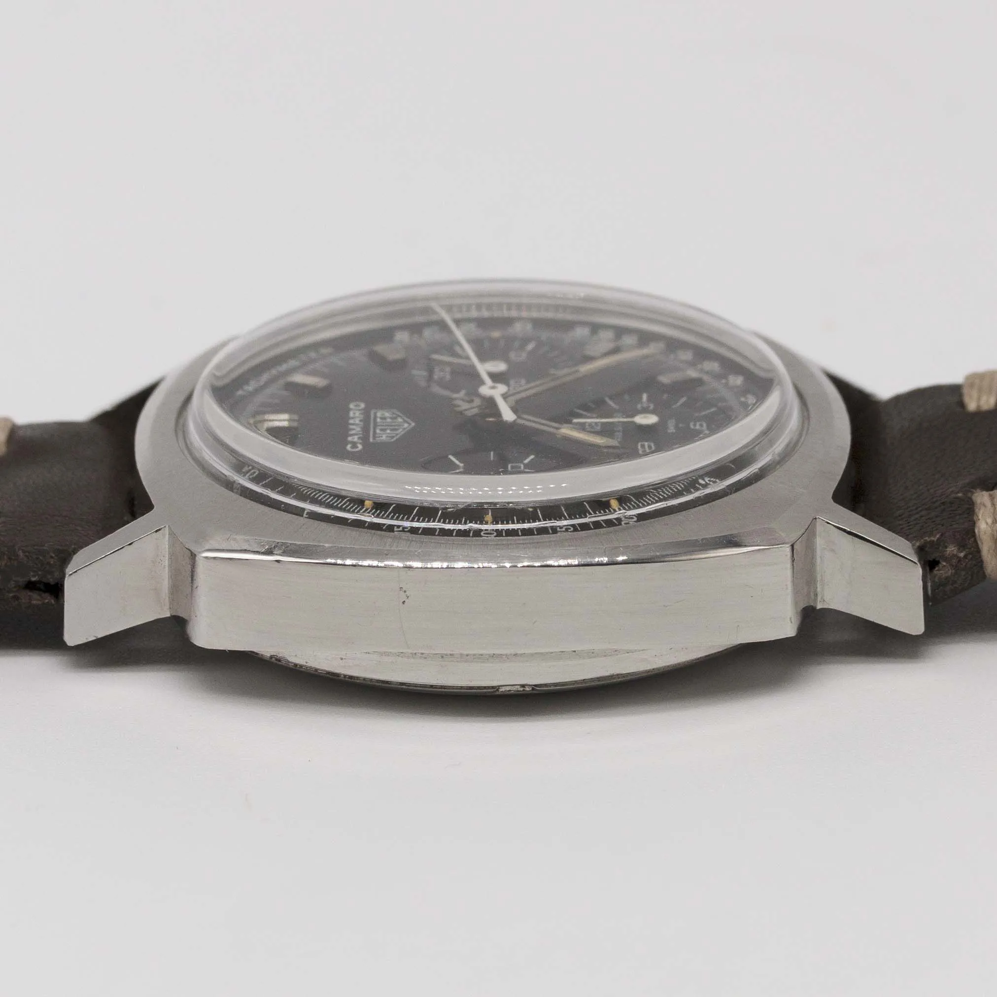 TAG Heuer Camaro 7220NT 37mm Stainless steel Brown Tachymeter