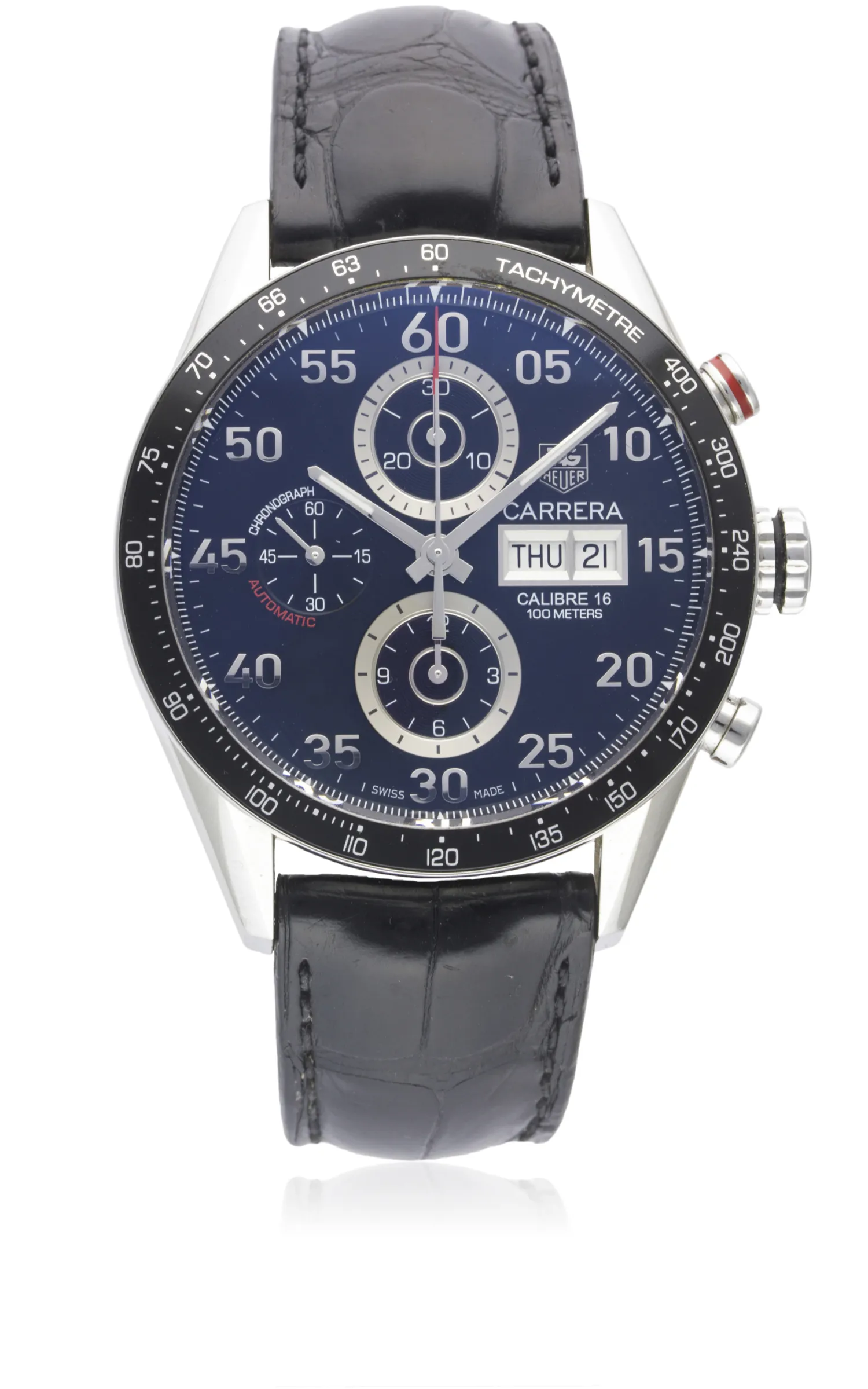 TAG Heuer Carrera CV2A10 44mm Stainless steel Navy blue