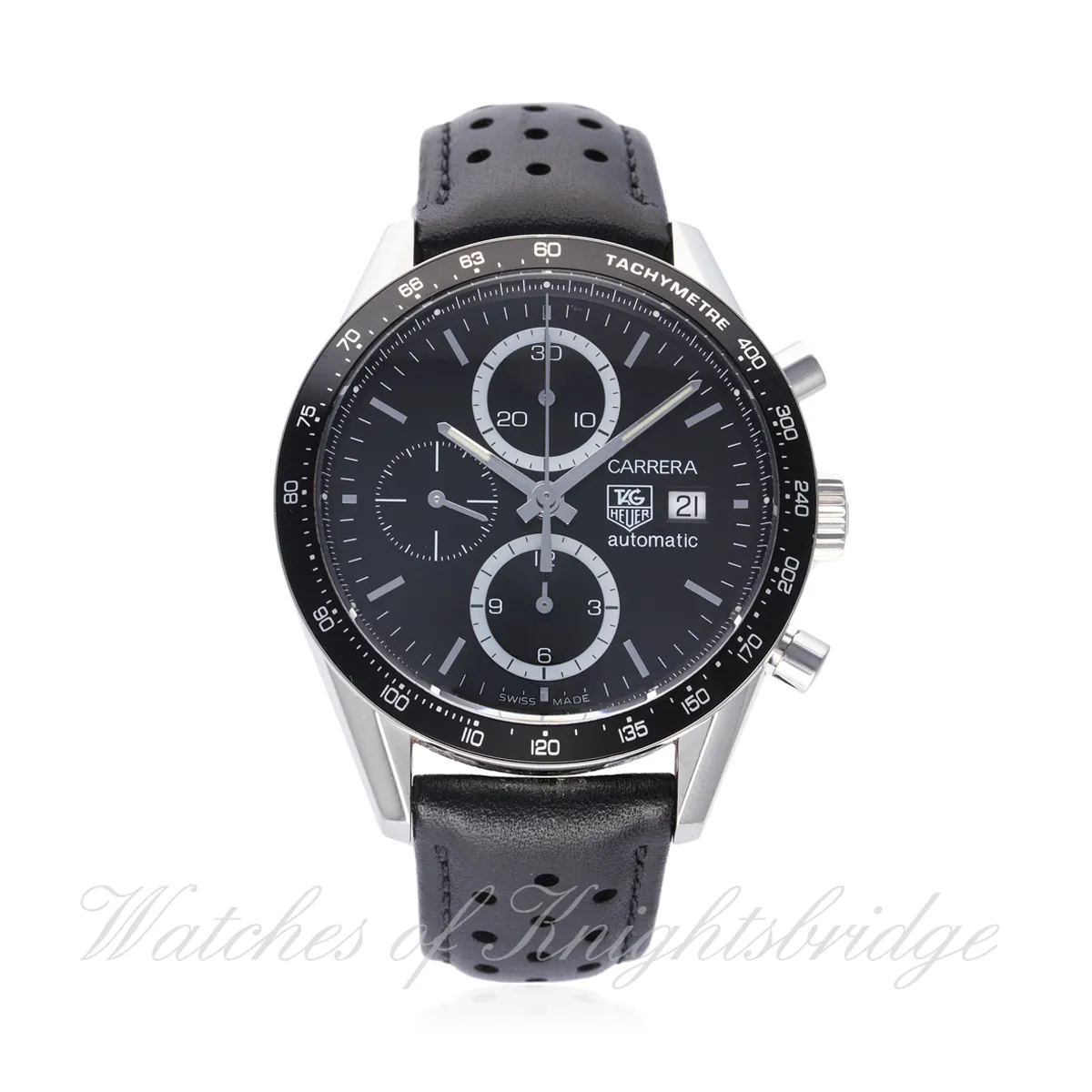 TAG Heuer Carrera CV2010-4 42mm Stainless steel Black