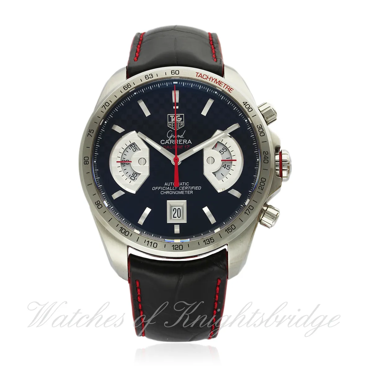 TAG Heuer Grand Carrera CAV511H 44mm Stainless steel Black