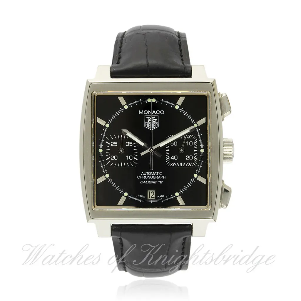 TAG Heuer Monaco CAW2110 38mm Stainless steel Black