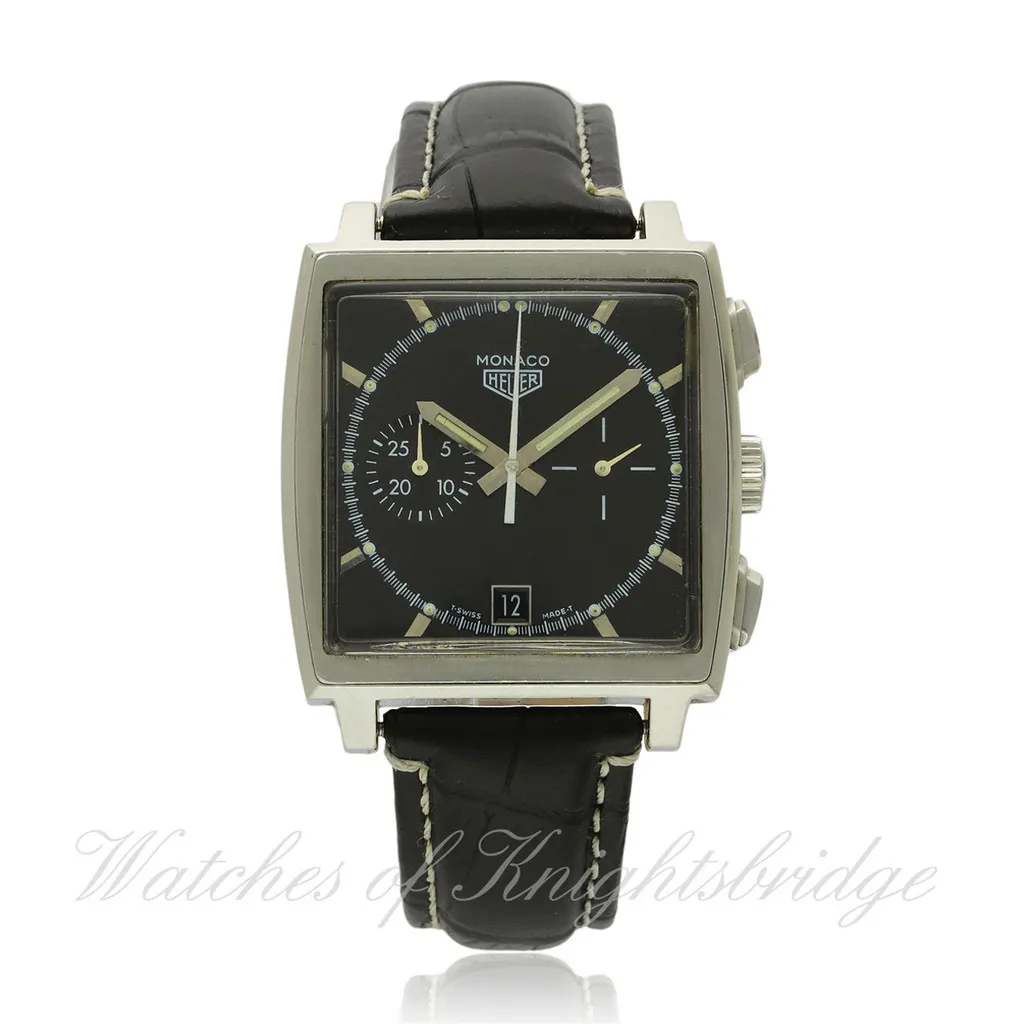 TAG Heuer Monaco CS2110 38mm Stainless steel Black