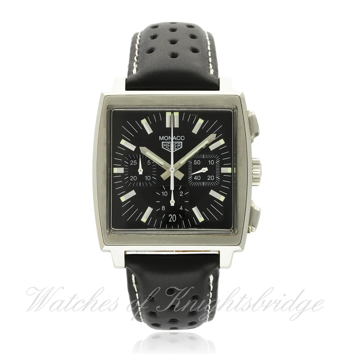 TAG Heuer Monaco CS2111 38mm Stainless steel Black