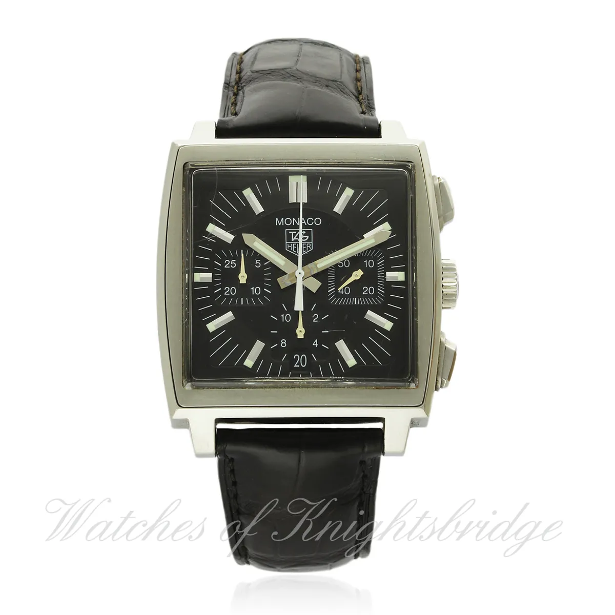 TAG Heuer Monaco CW2111 38mm Stainless steel Black