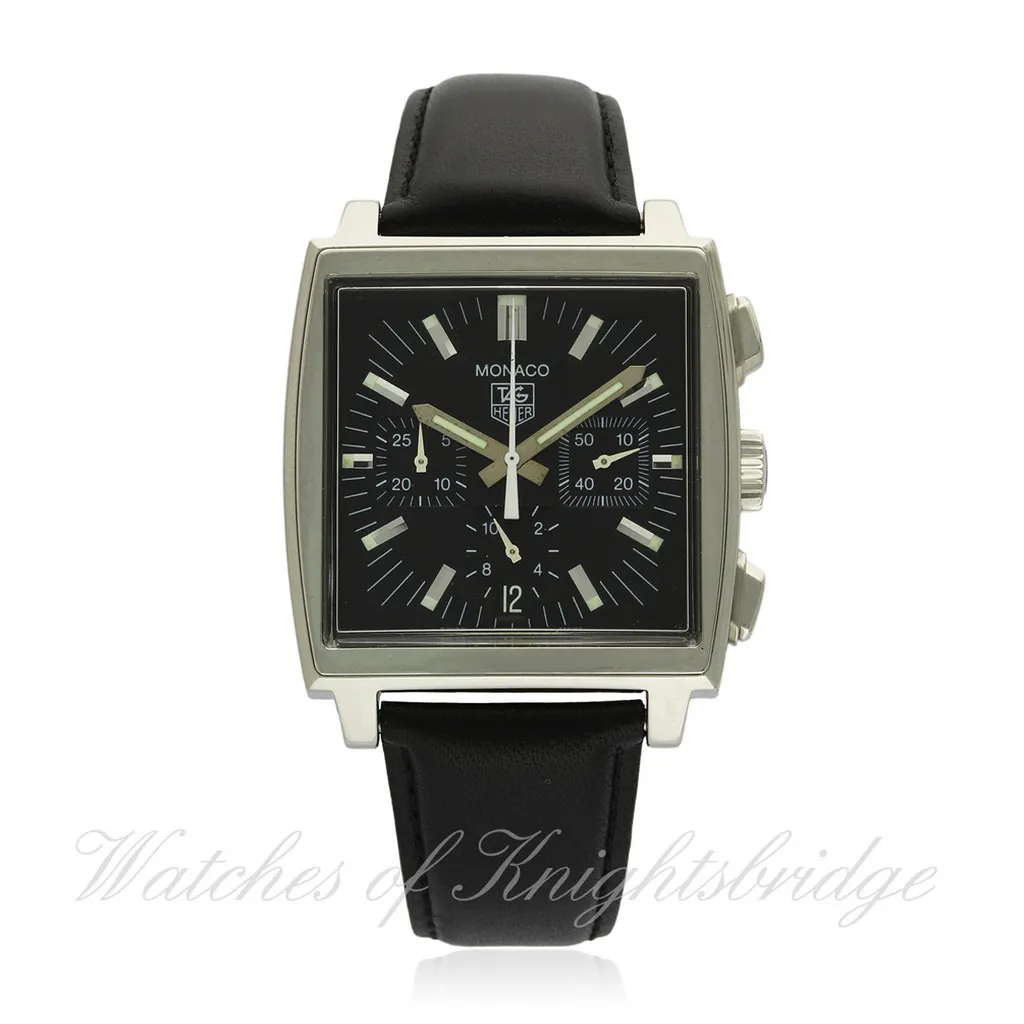 TAG Heuer Monaco 38mm Stainless steel Black